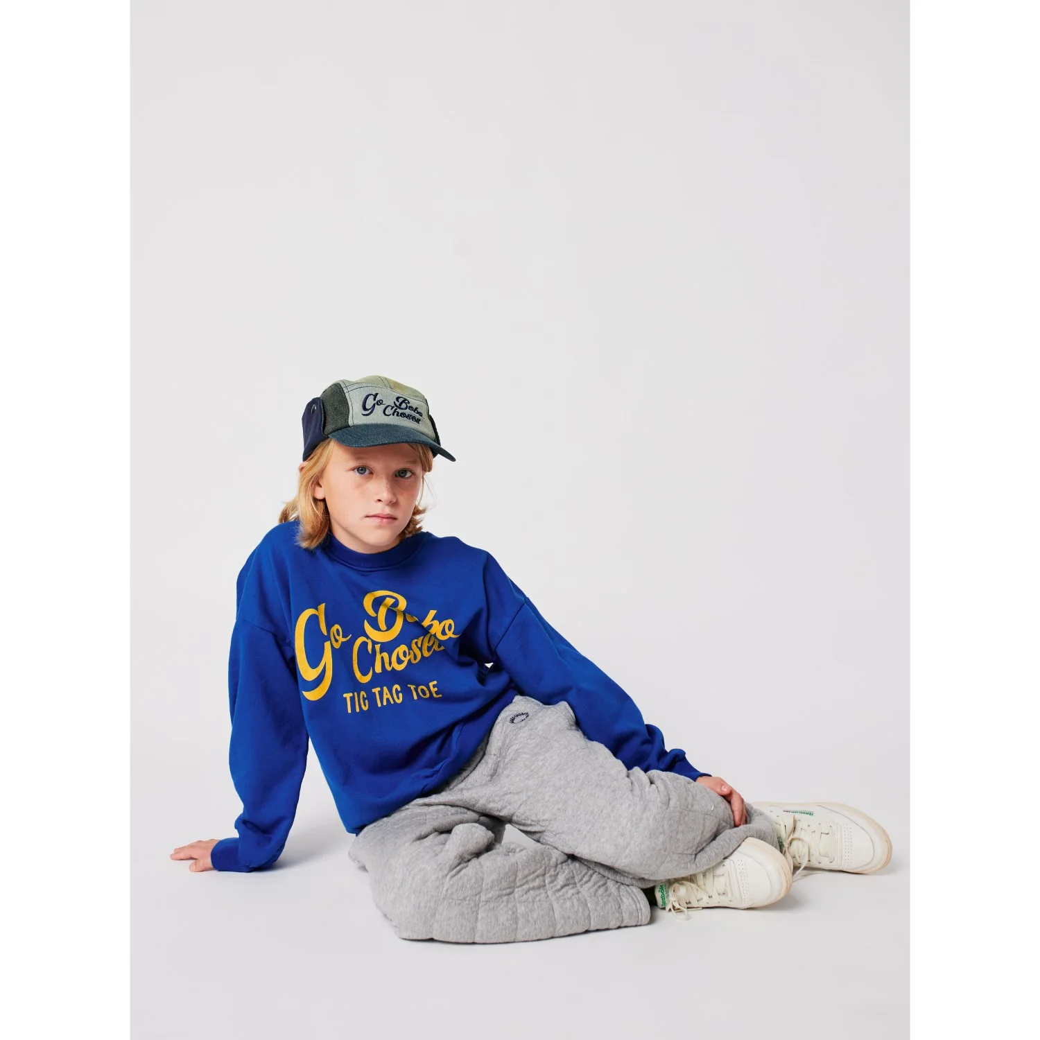 Bobo Choses Blue Go Bobo Sweatshirt - Image 4
