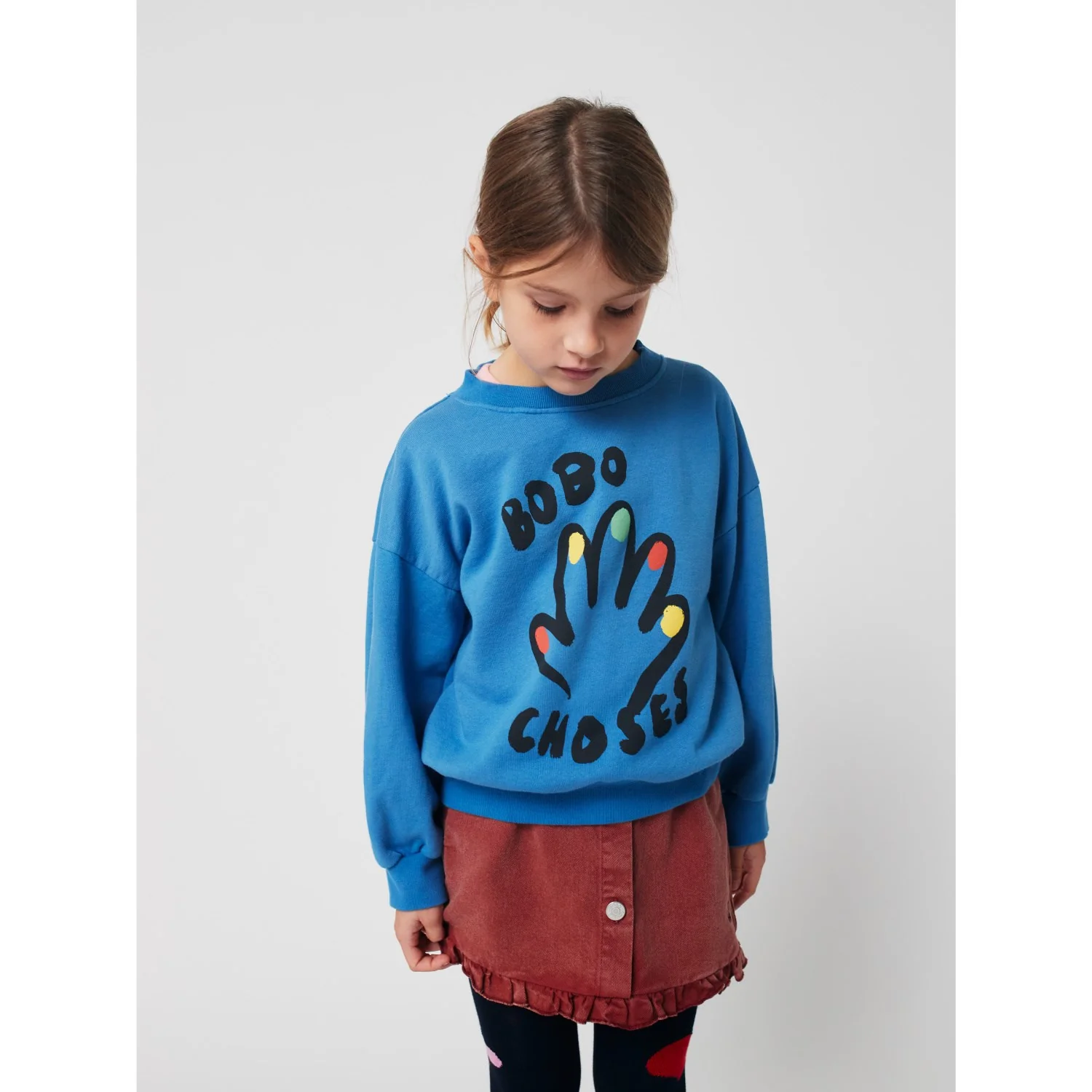 Bobo Choses Blue High Five Sweatshirt - Image 3