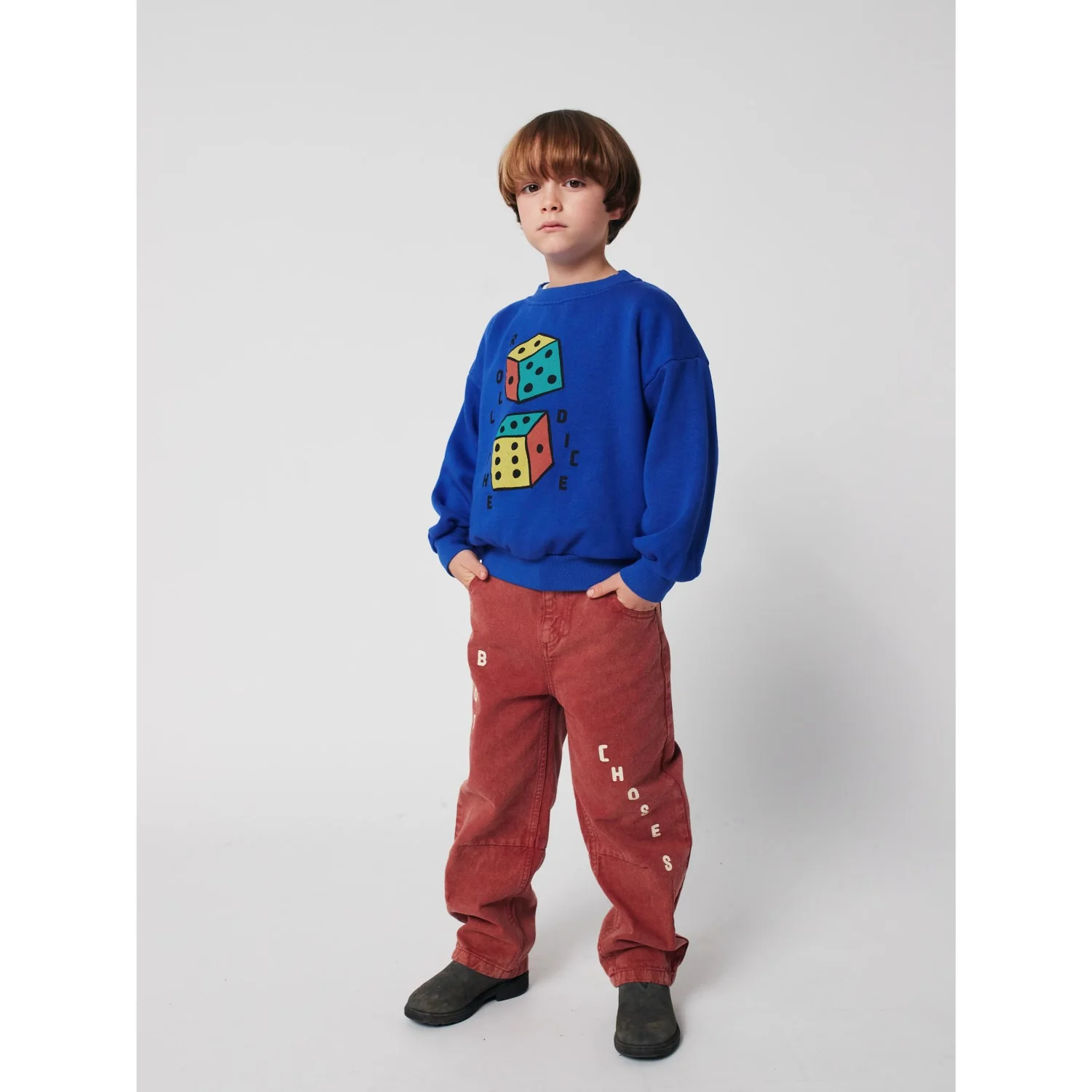 Bobo Choses Blue Roll The Dice Sweatshirt - Image 4