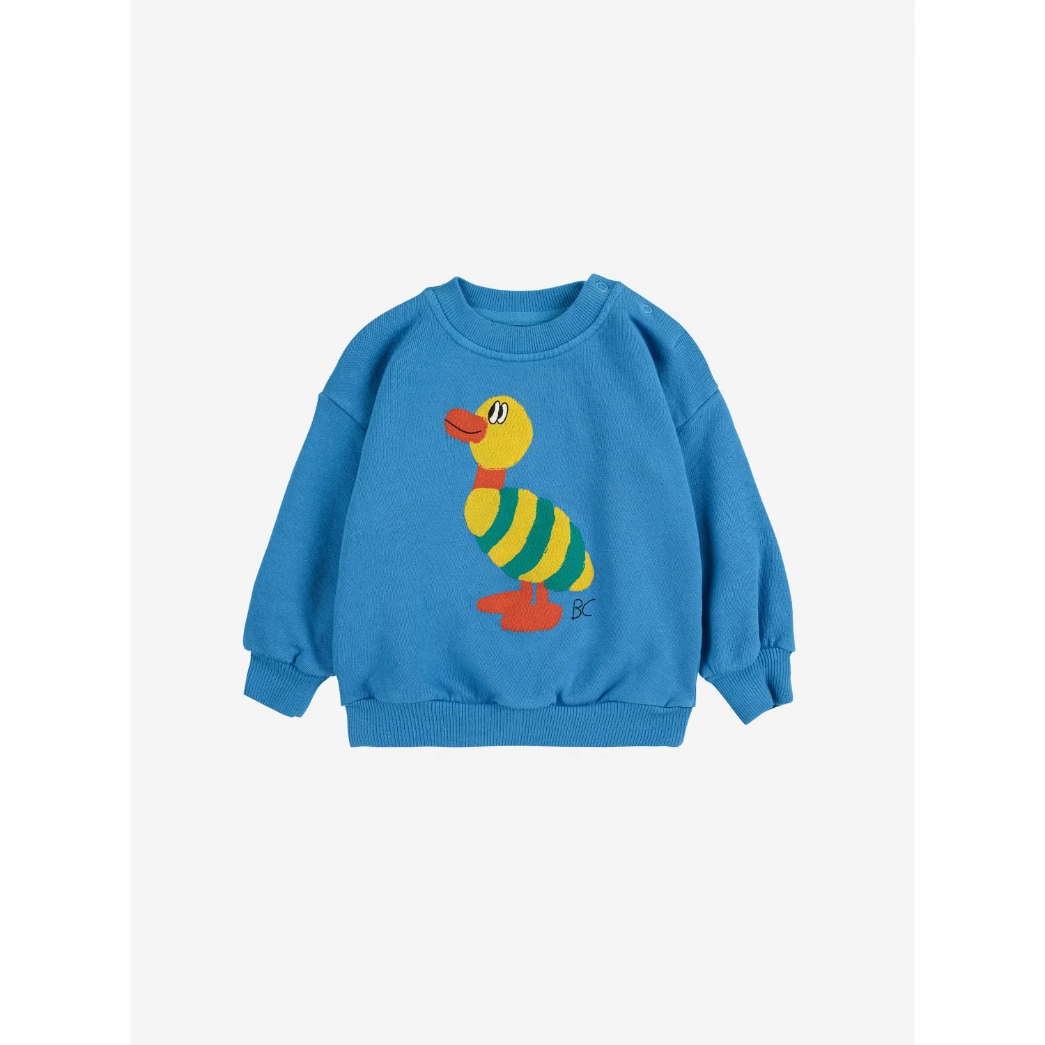 Bobo Choses Blue Striped Duck Sweatshirt - Image 4