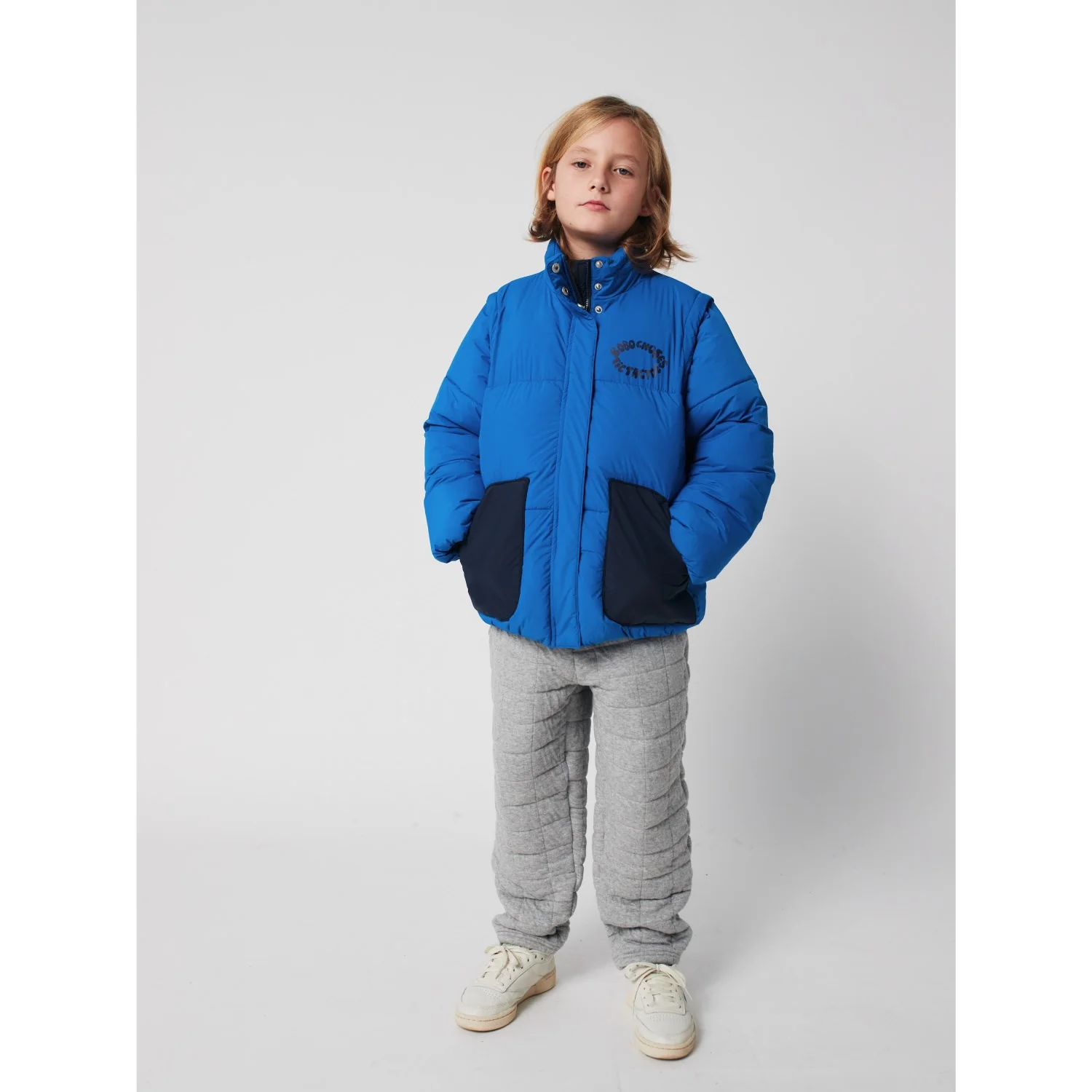 Bobo Choses Blue Tic Tac Toe Padded Anorak - Image 2