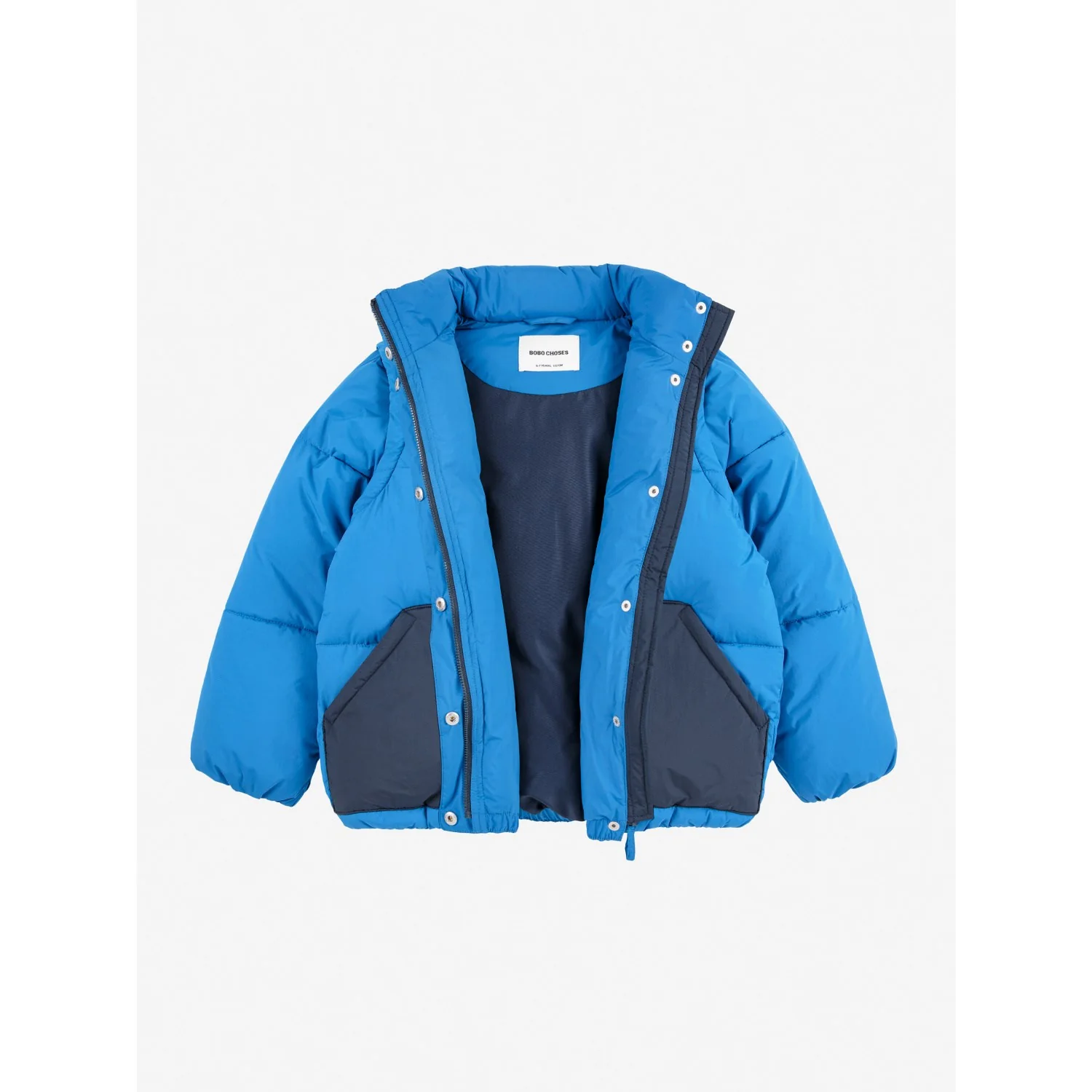 Bobo Choses Blue Tic Tac Toe Padded Anorak - Image 7