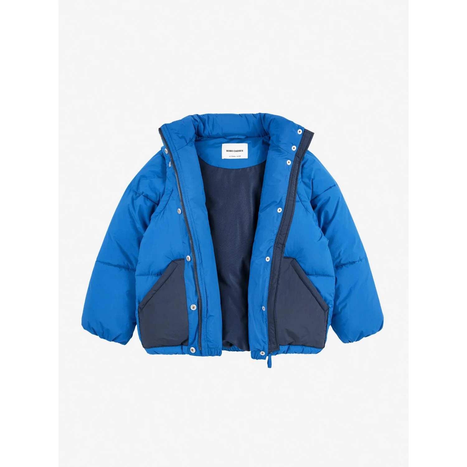 Bobo Choses Blue Tic Tac Toe Padded Anorak - Image 9