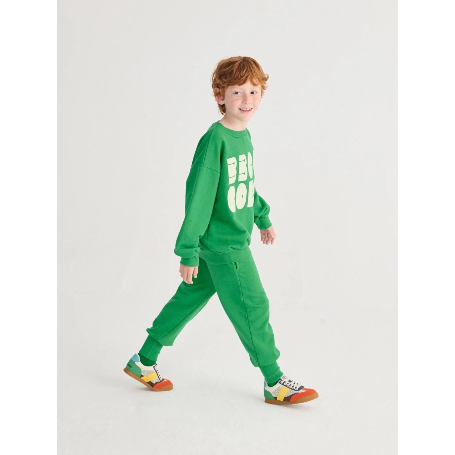 Bobo Choses Green Bobo Choses Modern Jogging Pants - Image 2