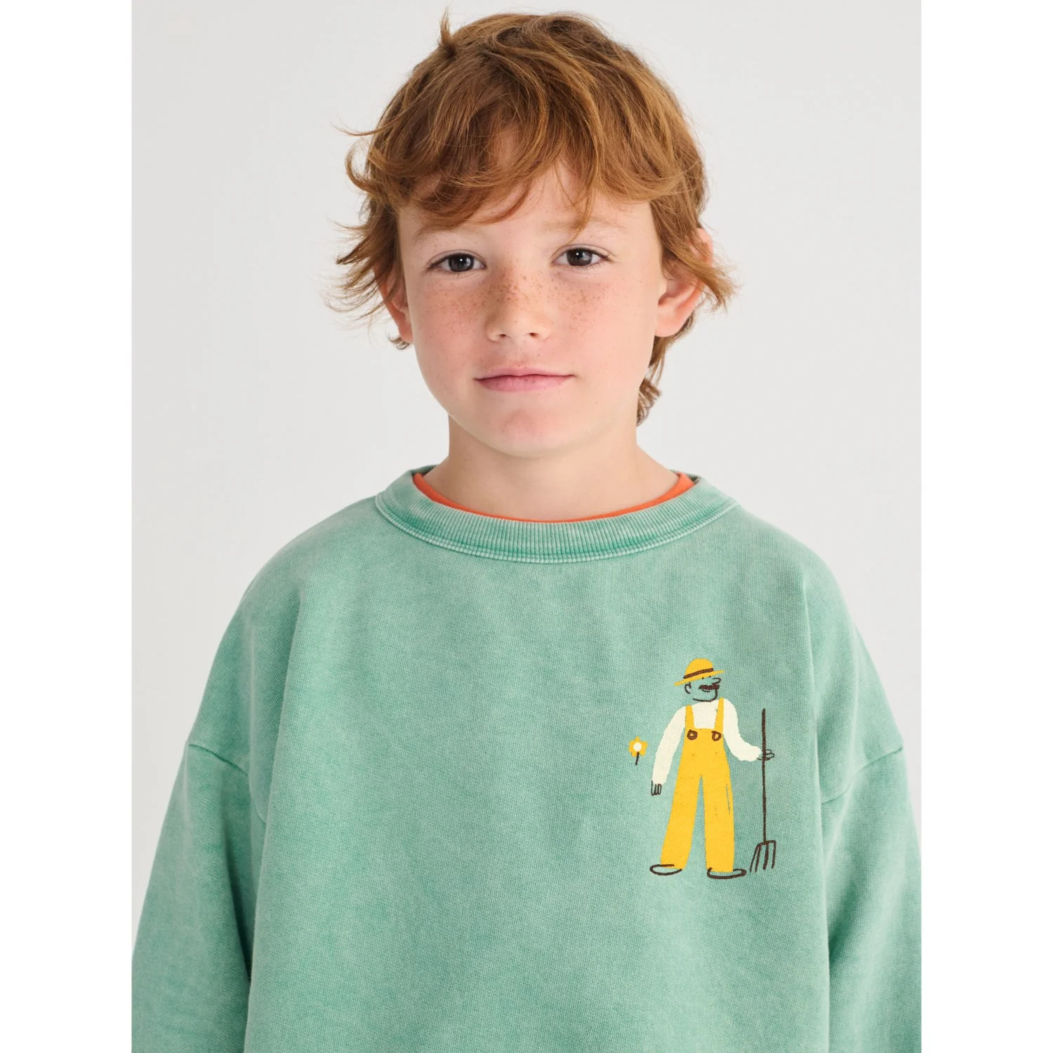 Bobo Choses Green Farm Adventure Sweatshirt - Image 3