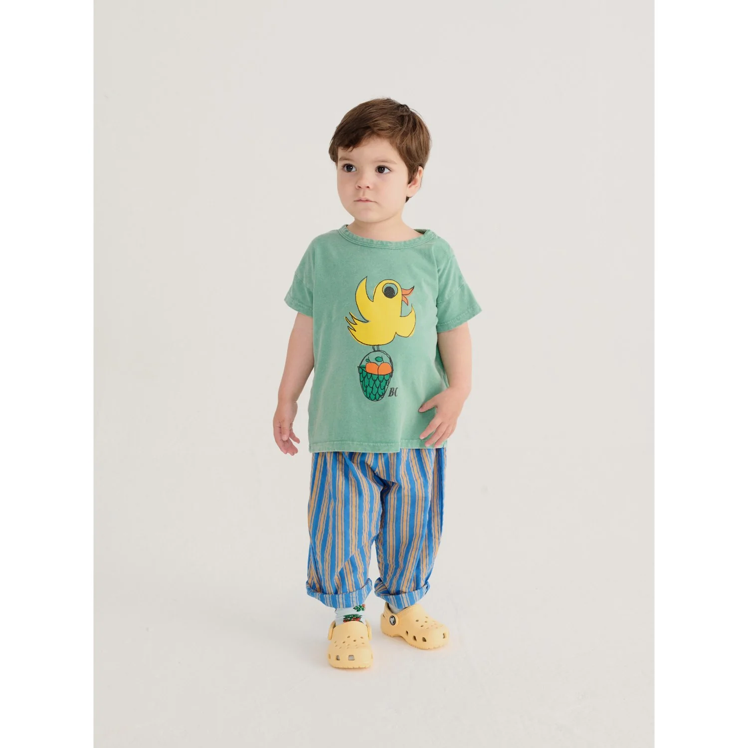 Bobo Choses Green Flying Oranges T-Shirt - Image 3