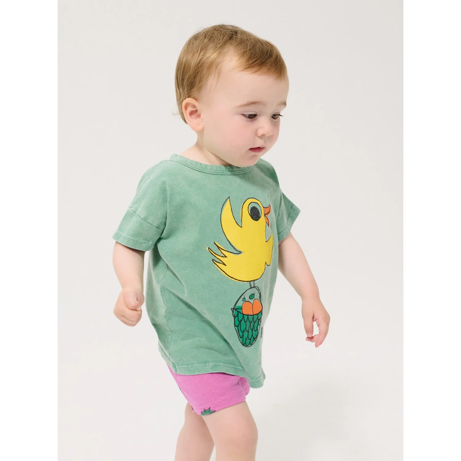 Bobo Choses Green Flying Oranges T-Shirt - Image 4