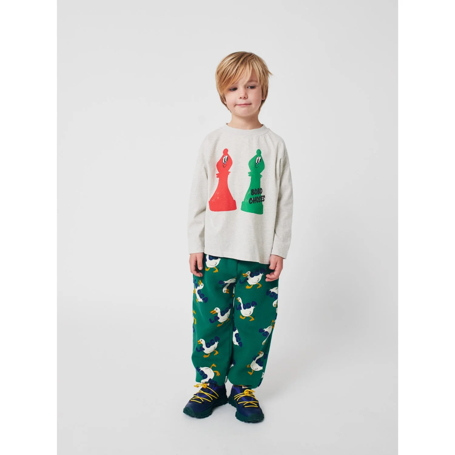 Bobo Choses Green La Oca All Over Joggings - Image 2