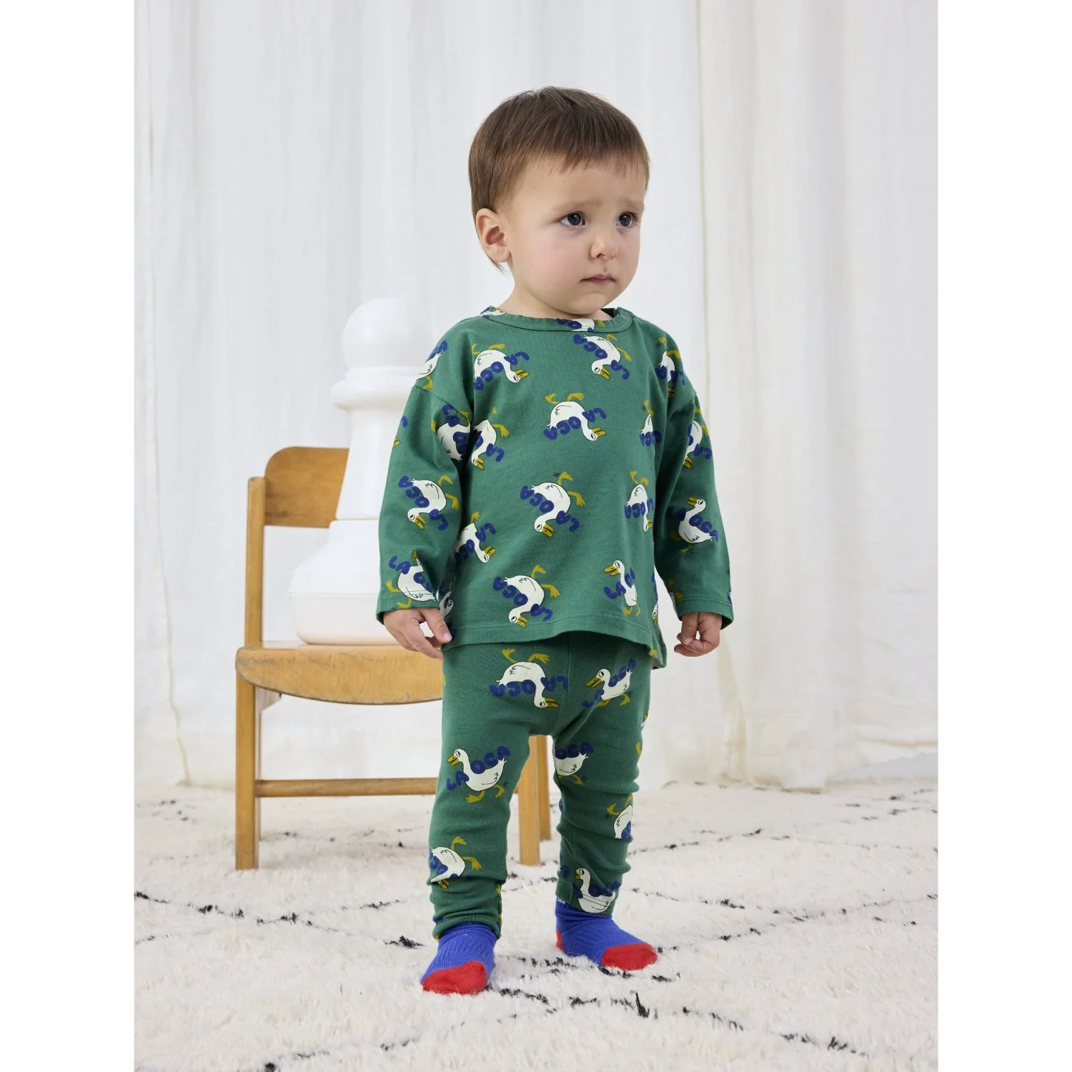 Bobo Choses Green La Oca All Over T-Shirt - Image 2