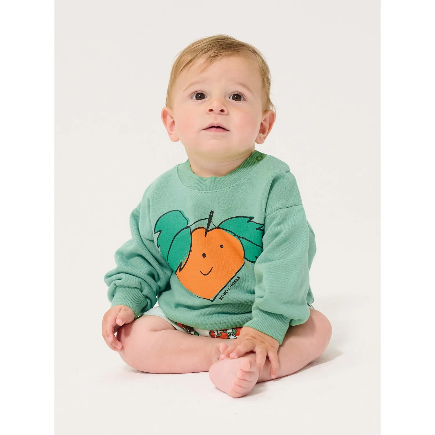 Bobo Choses Green Tangerine Sweatshirt - Image 2