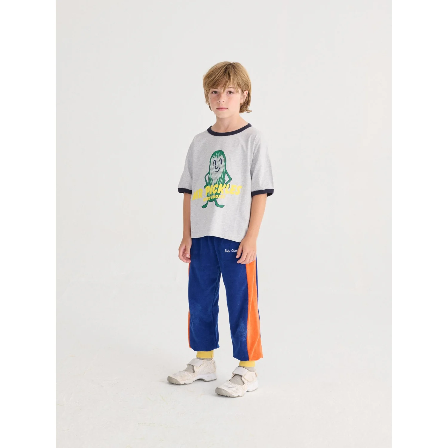 Bobo Choses Heather Grey Mr Pickles T-Shirt - Image 3