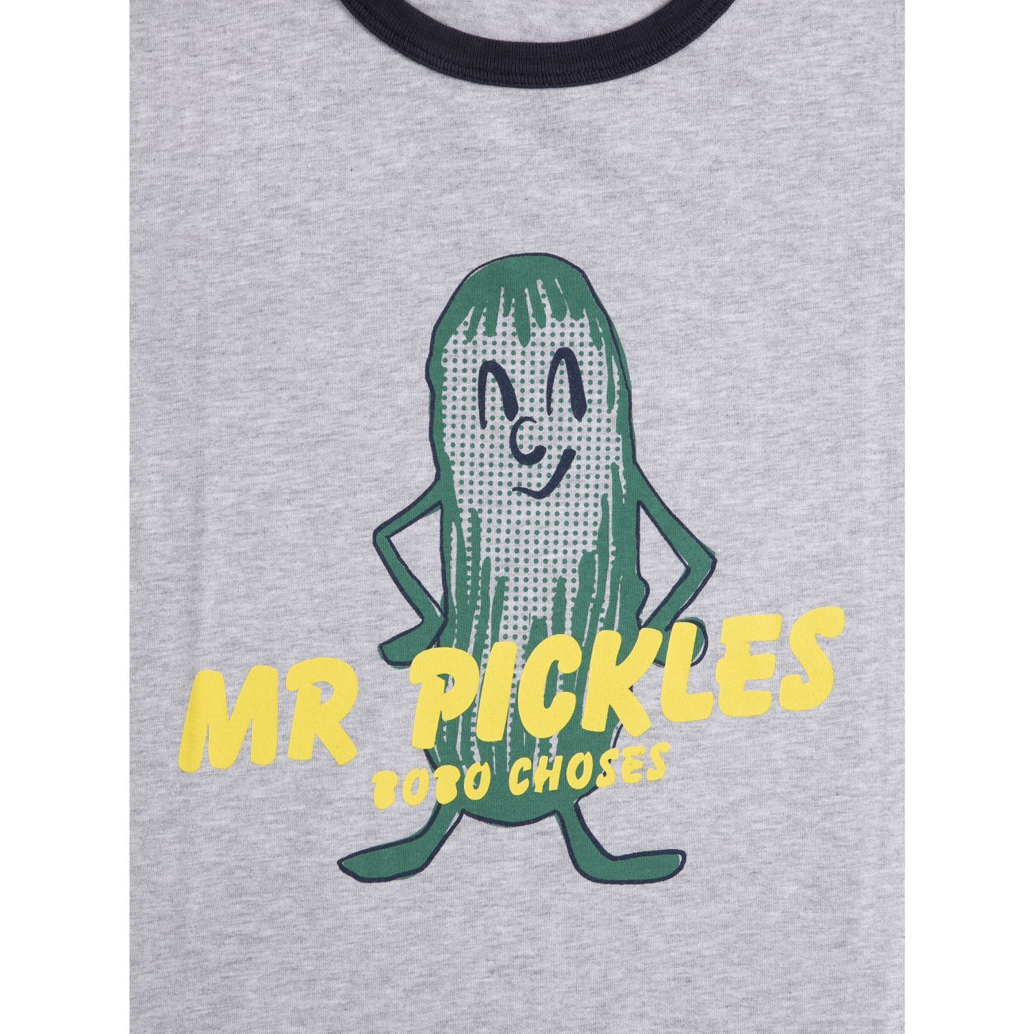 Bobo Choses Heather Grey Mr Pickles T-Shirt - Image 4