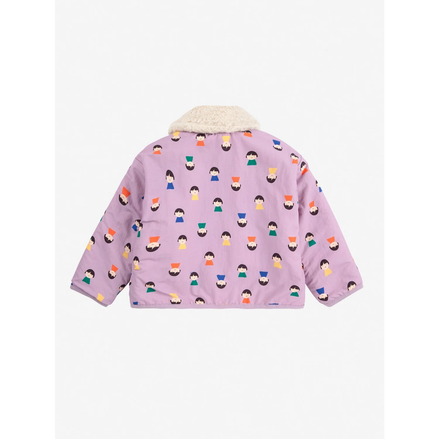 Bobo Choses Lavender Game Pawns All Over Reversible Sheepskin Jacket - Image 9