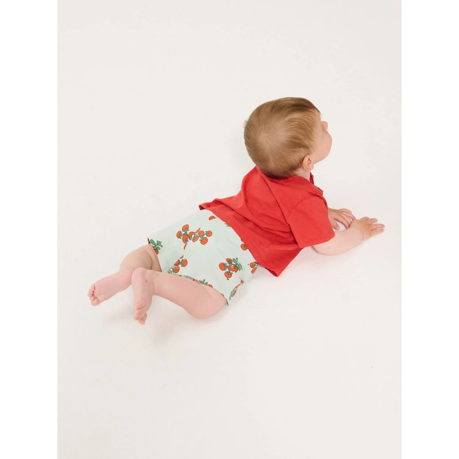 Bobo Choses Light Blue Juicy Tomatoes All Over Shorts - Image 2