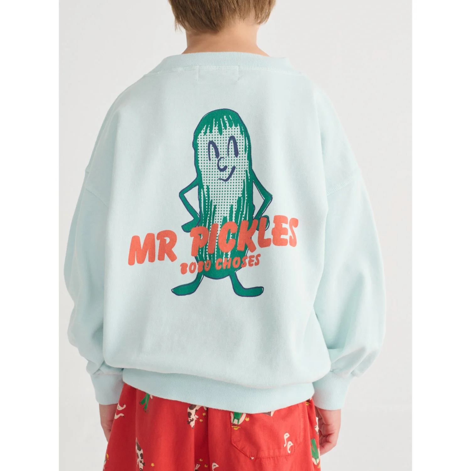 Bobo Choses Light Blue Mr Pickles Sweatshirt - Image 2