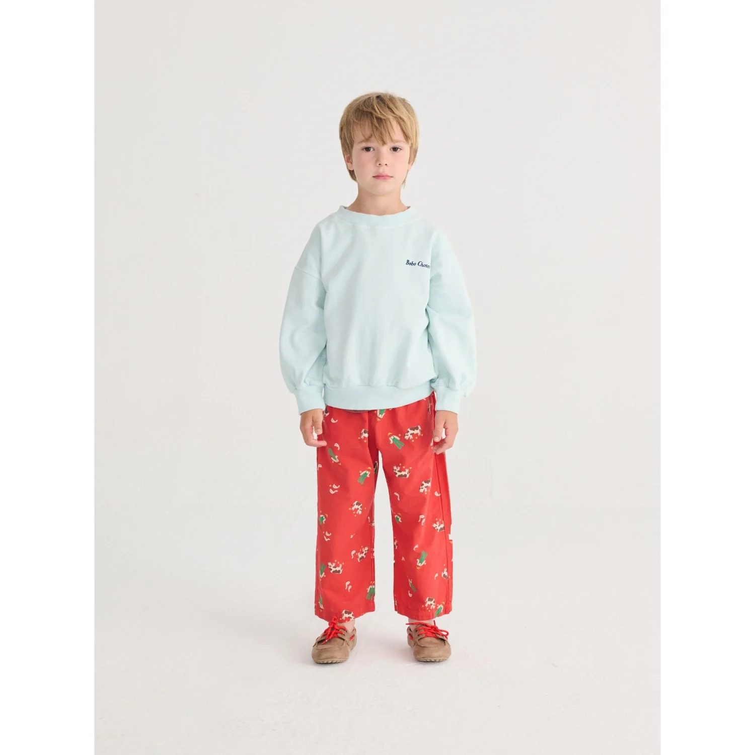 Bobo Choses Light Blue Mr Pickles Sweatshirt - Image 5