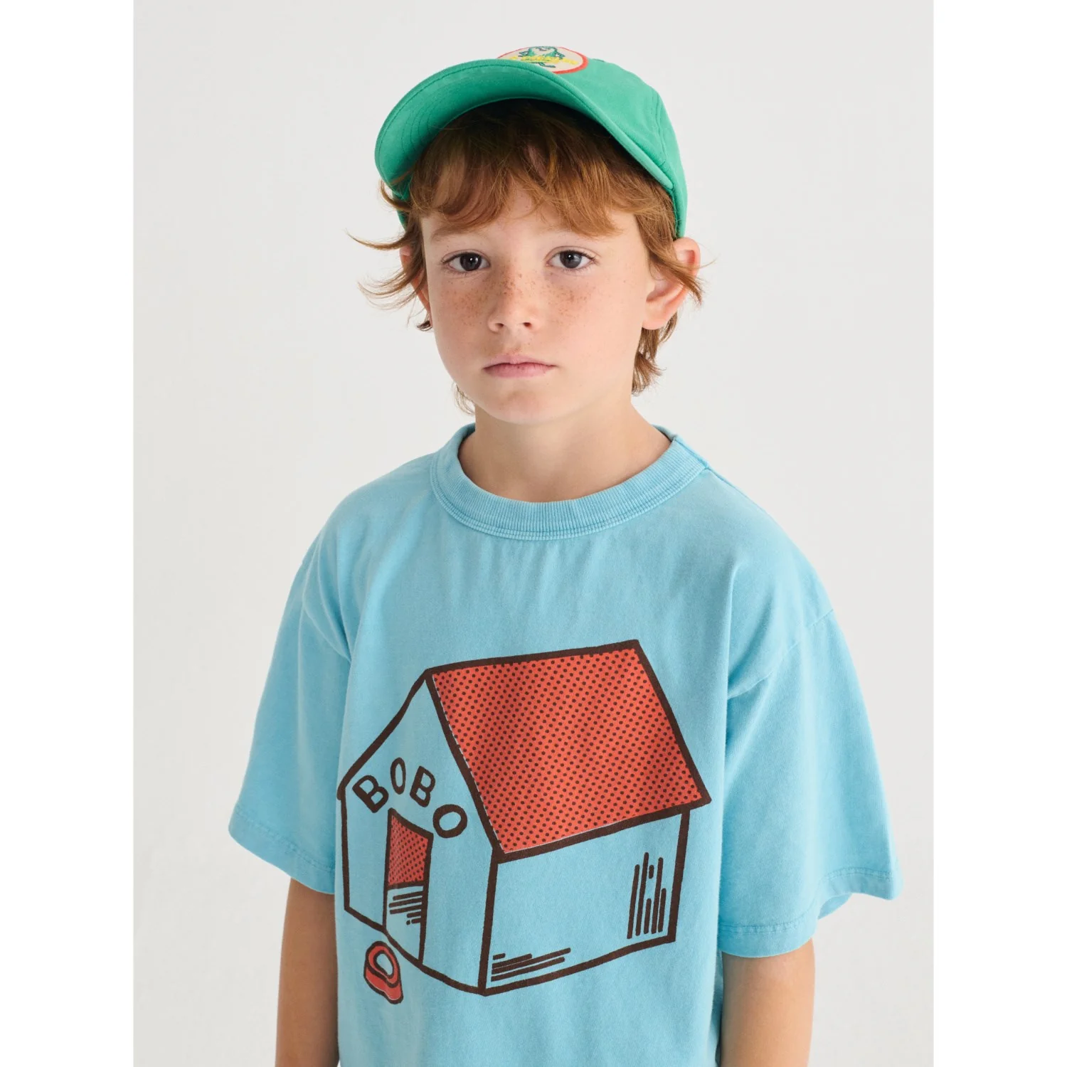 Bobo Choses Light Blue Pickles Is At Home T-Shirt - Image 2