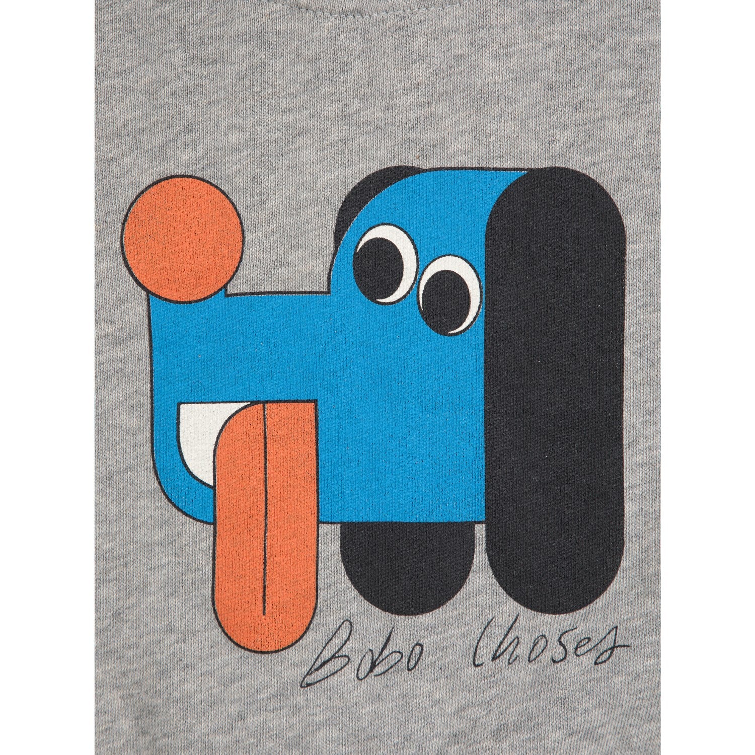 Bobo Choses Light Heather Grey Doggy Mate Sweatshirt - Image 2