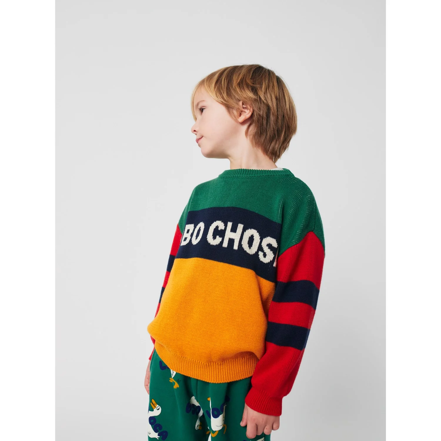 Bobo Choses Multicolor Color Block Jumper - Image 4