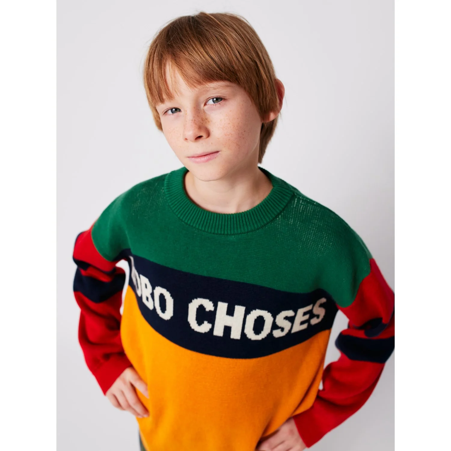 Bobo Choses Multicolor Color Block Jumper - Image 6