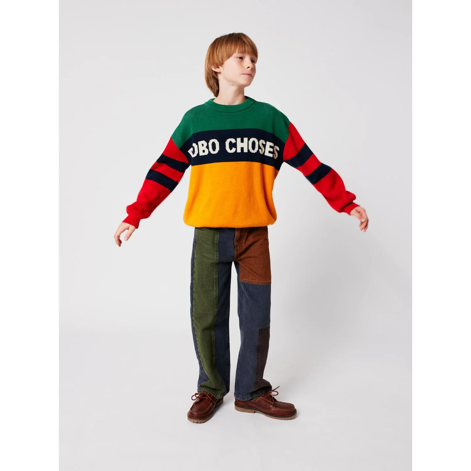 Bobo Choses Multicolor Color Block Jumper - Image 8