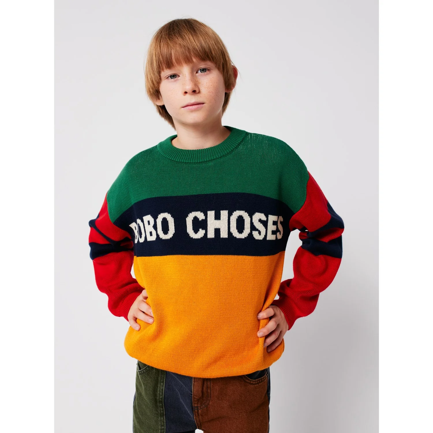 Bobo Choses Multicolor Color Block Jumper - Image 9