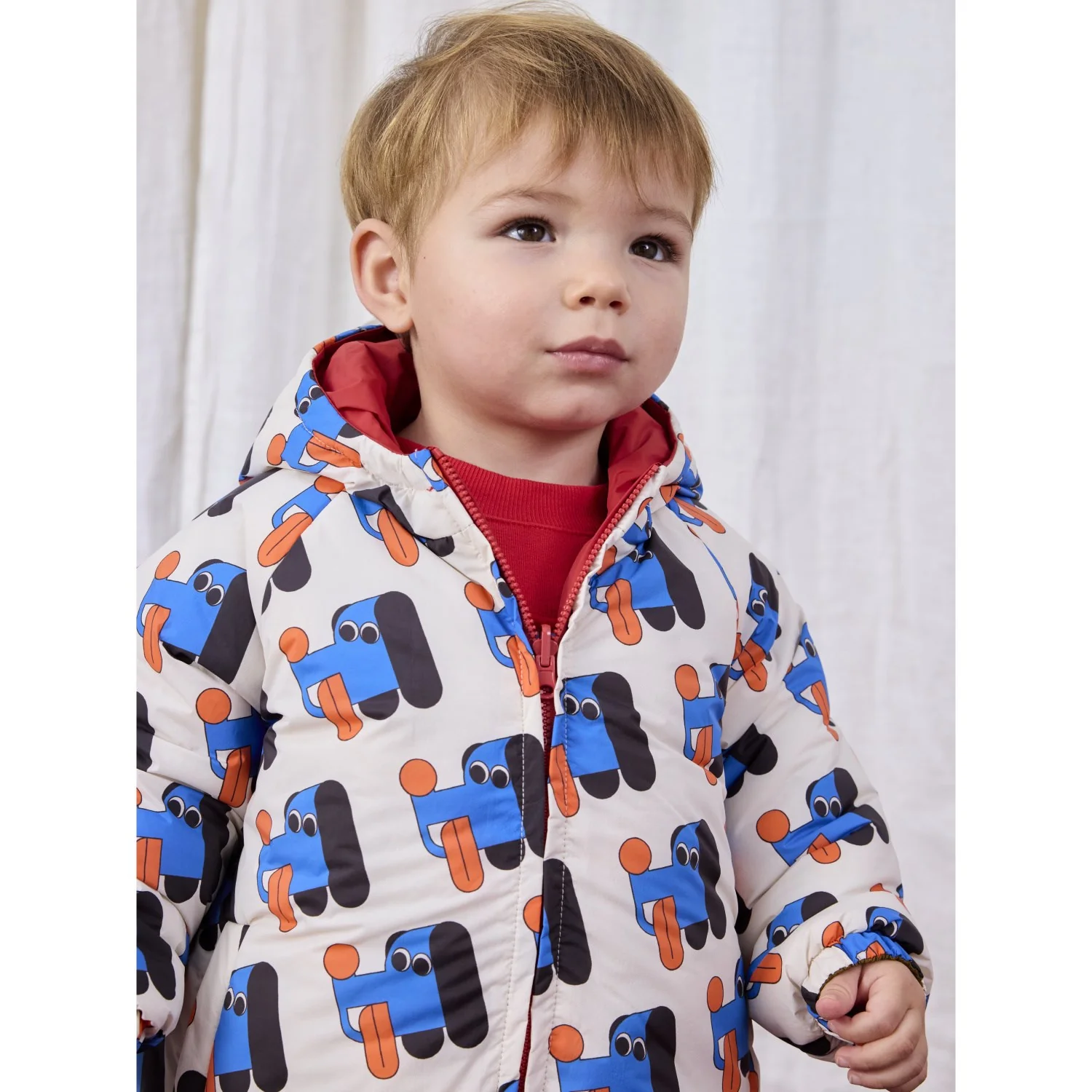 Bobo Choses Multicolor Doggy Mate All Over Reversible Jacket - Image 13