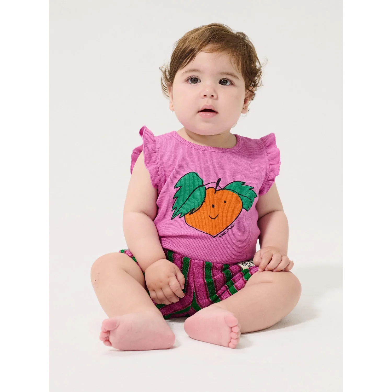 Bobo Choses Multicolor Striped Terry Cloth Shorts - Image 2