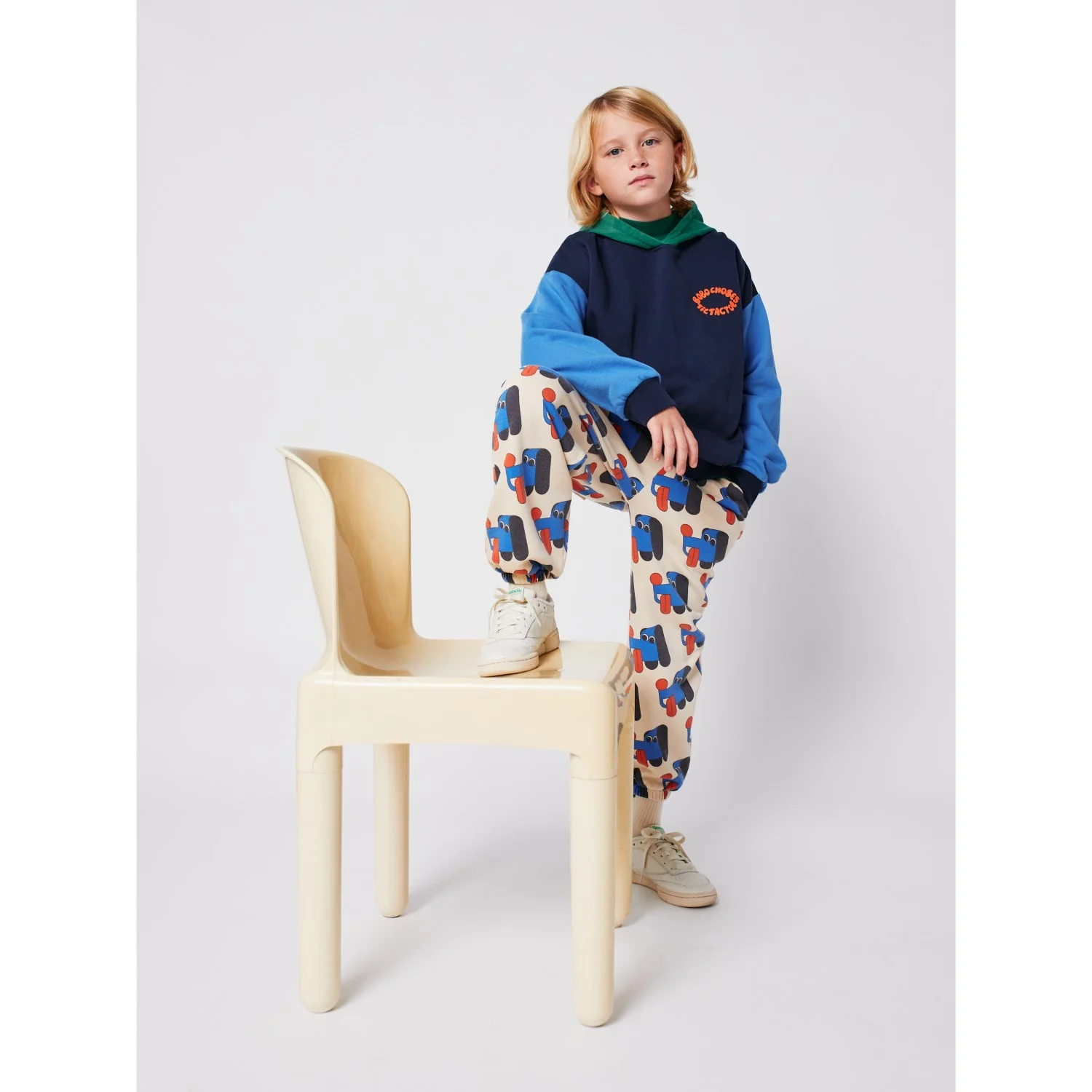 Bobo Choses Multicolor Tic Tac Toe Color Block Hoodie - Image 4