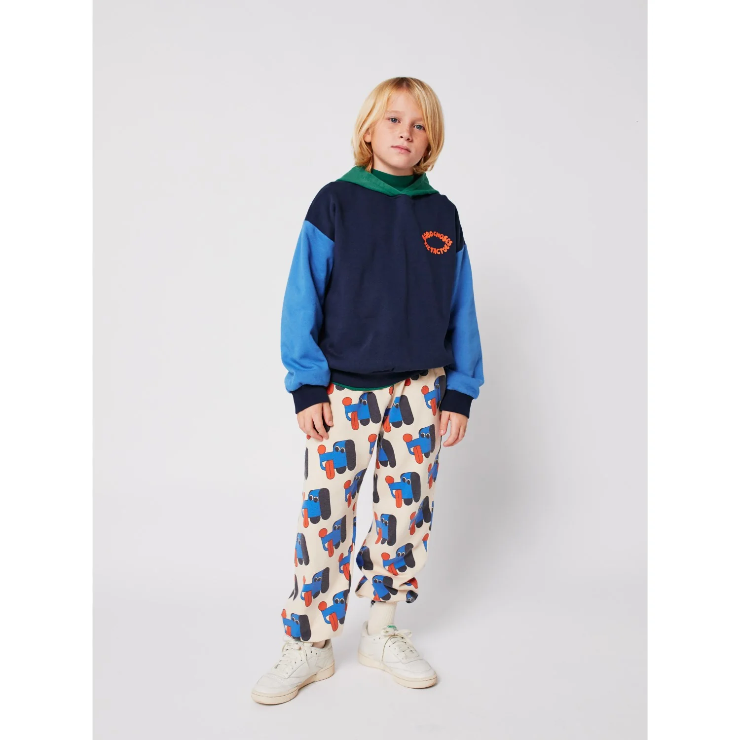 Bobo Choses Multicolor Tic Tac Toe Color Block Hoodie - Image 5