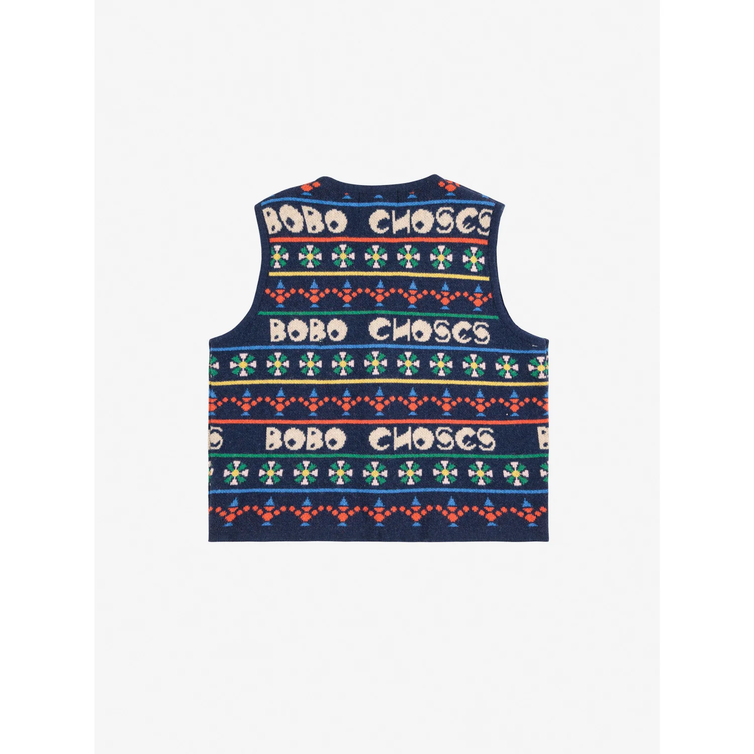 Bobo Choses Multicolor Toys All Over Knitted Vest - Image 3