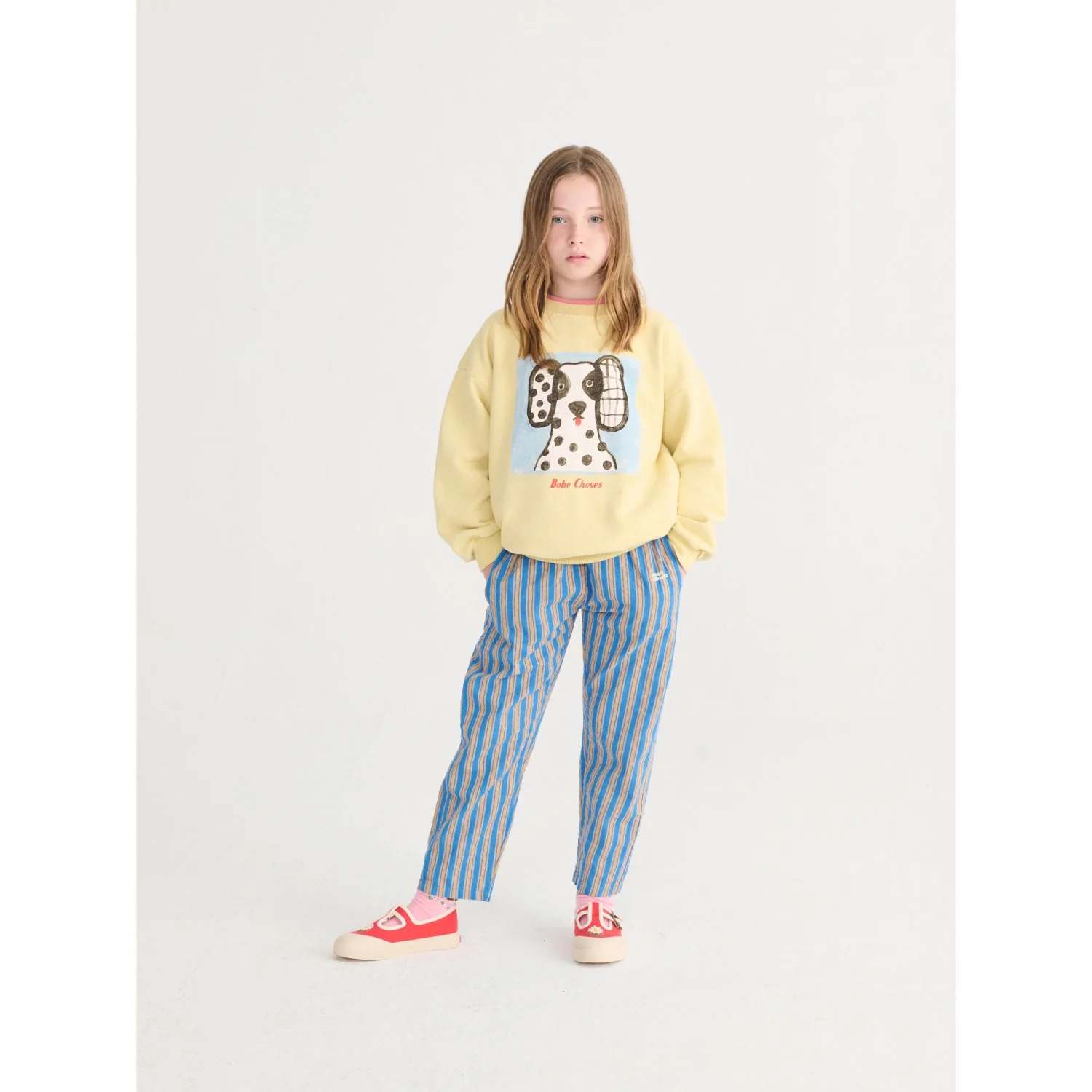 Bobo Choses Navy Blue New Hairline Woven Pants - Image 3