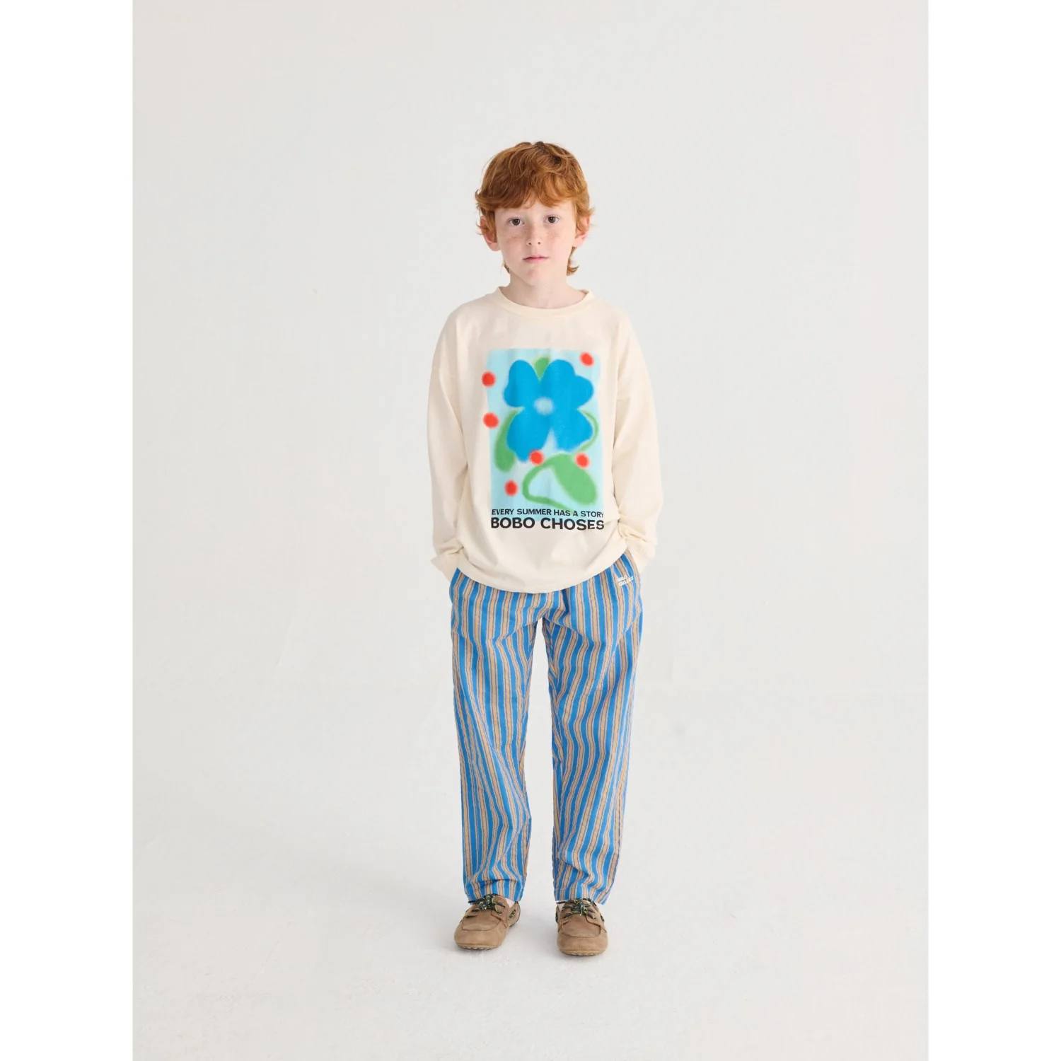 Bobo Choses Navy Blue New Hairline Woven Pants - Image 6