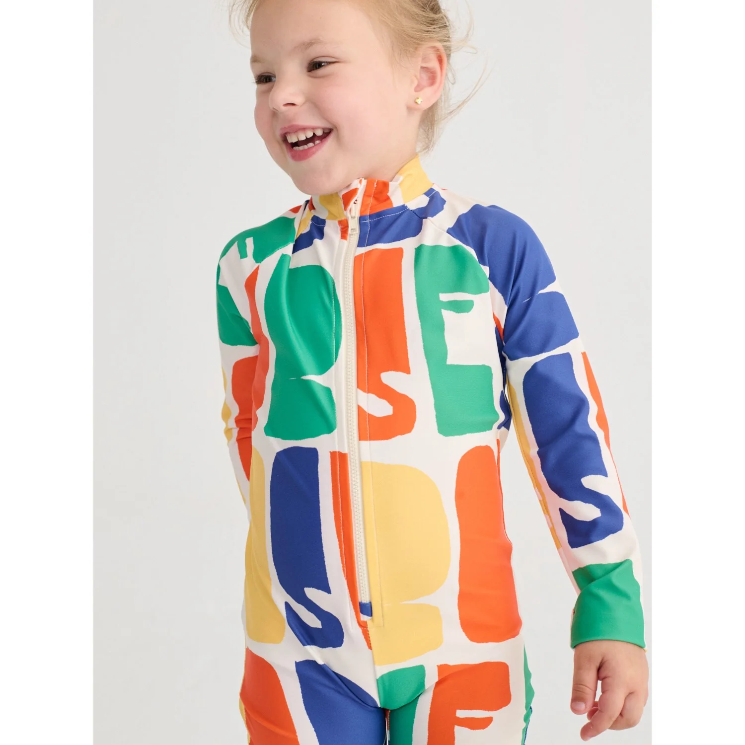 Bobo Choses Offwhite Bobo Choses Color All Over Swim Overall - Image 2