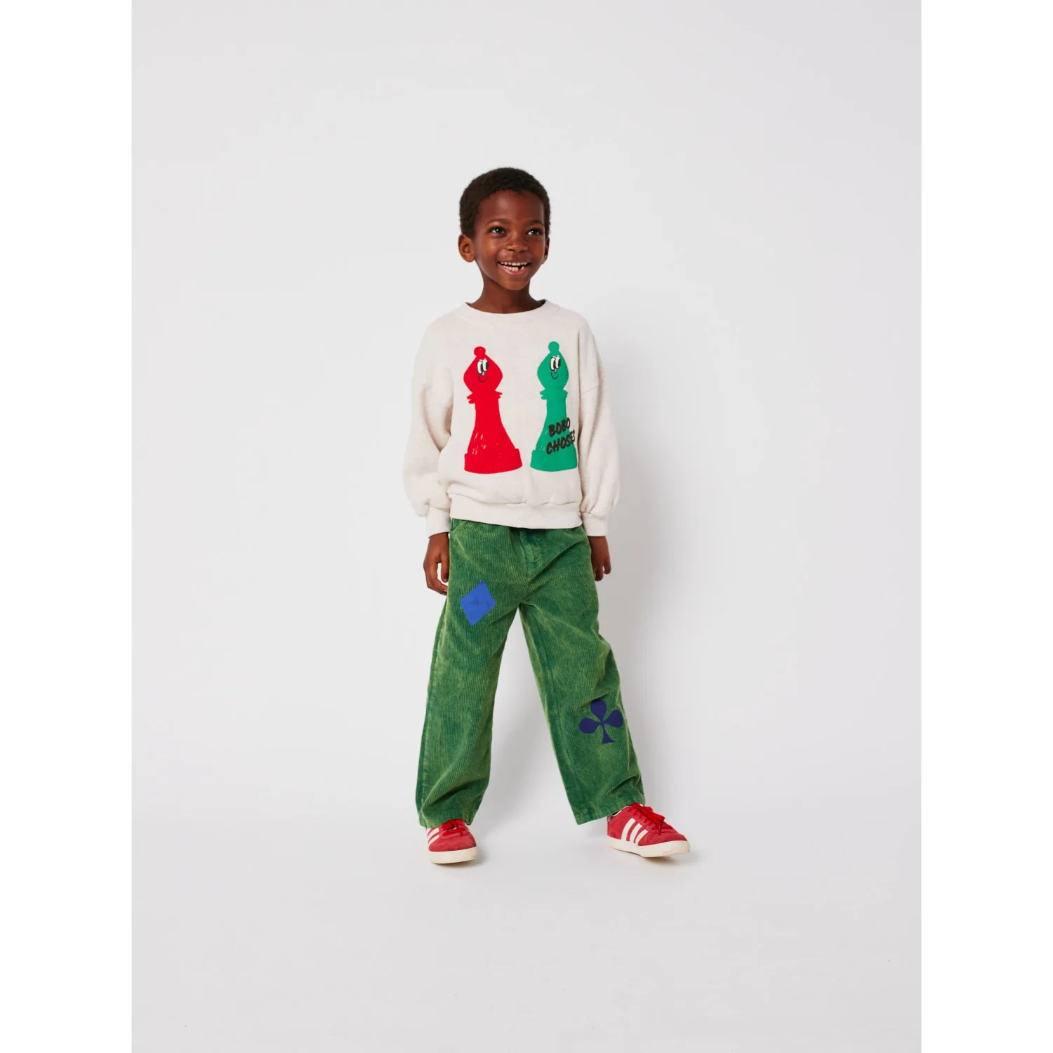 Bobo Choses Offwhite Checkmate Sweatshirt - Image 5