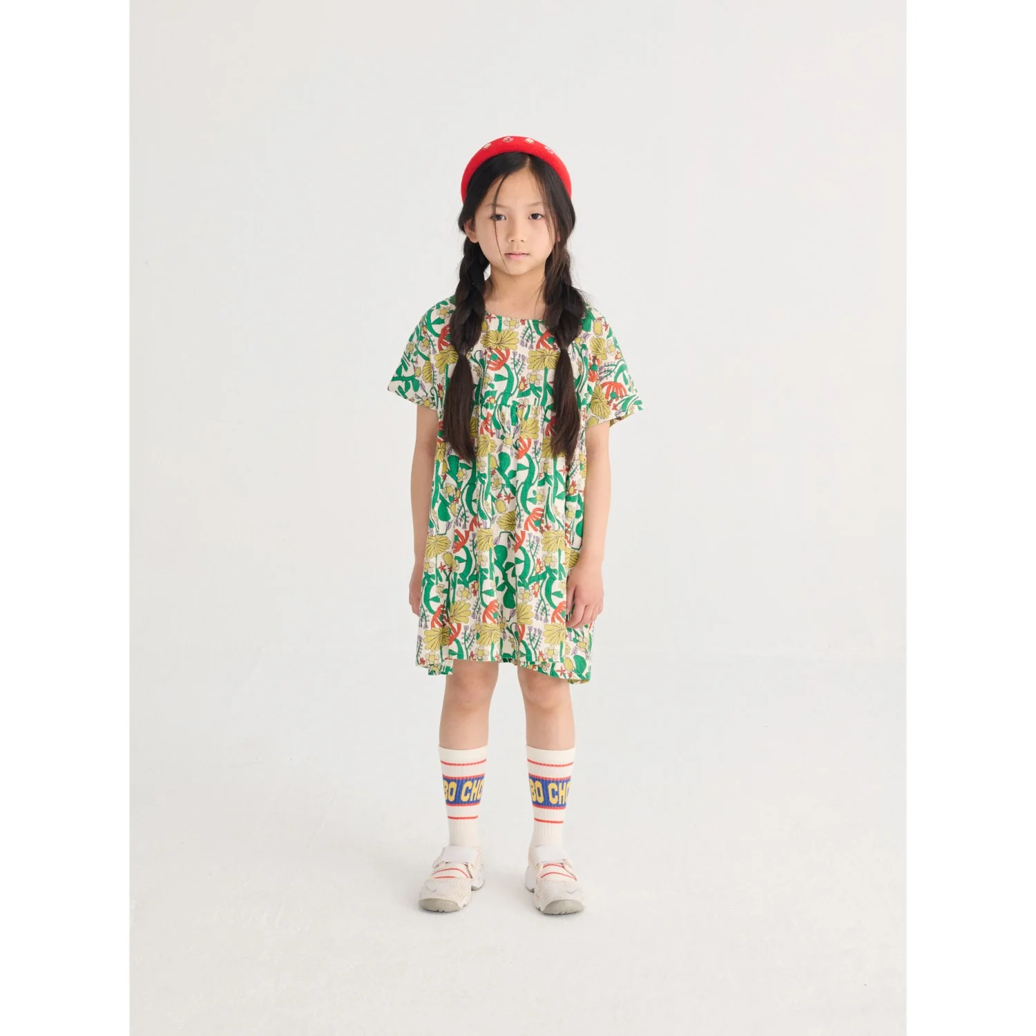 Bobo Choses Offwhite Color Herbalist All Over Woven Dress - Image 2