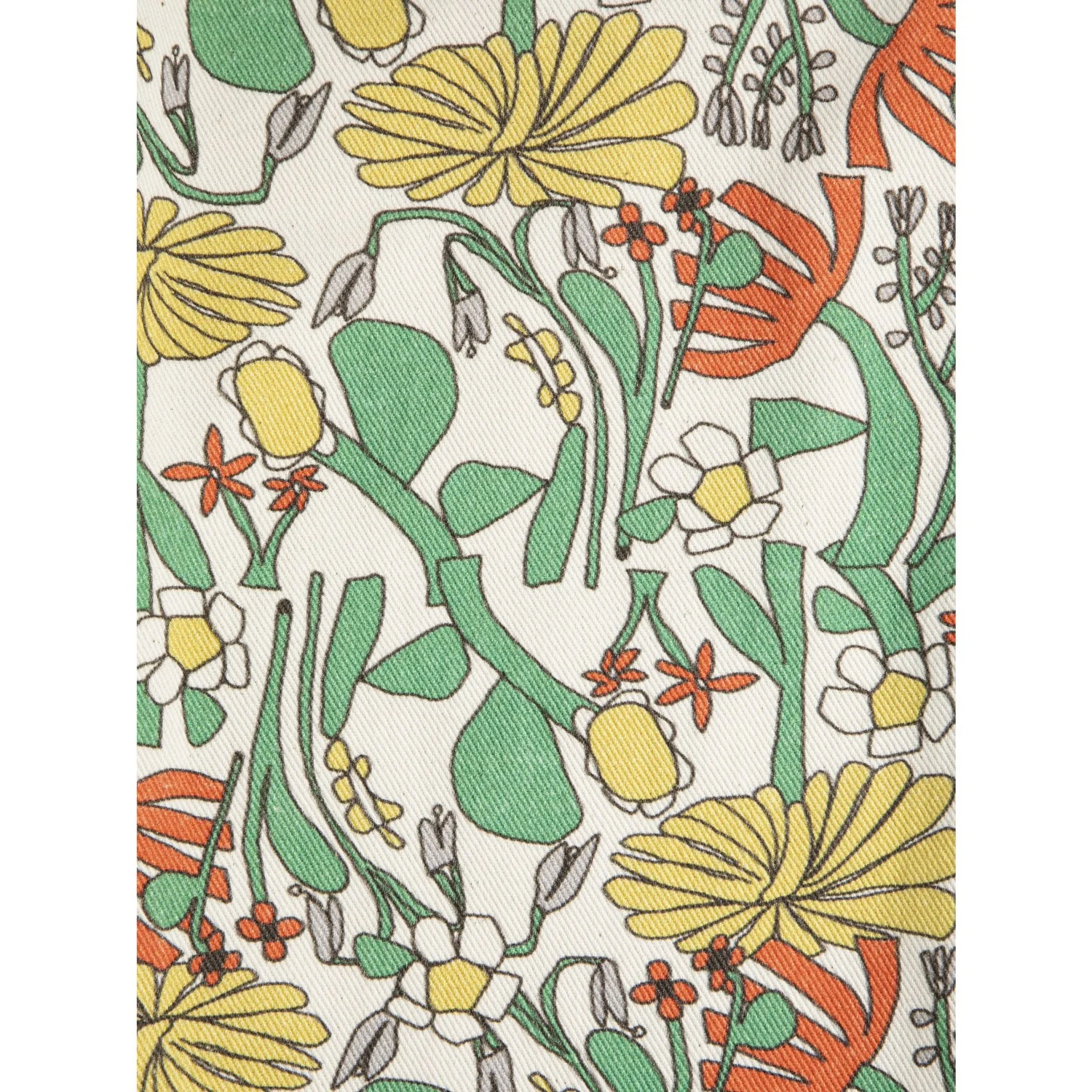 Bobo Choses Offwhite Color Herbalist All Over Woven Dungaree - Image 6