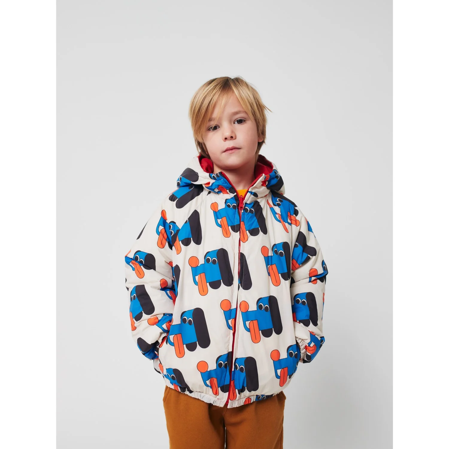Bobo Choses Offwhite Doggy Mate All Over Reversible Anorak - Image 2