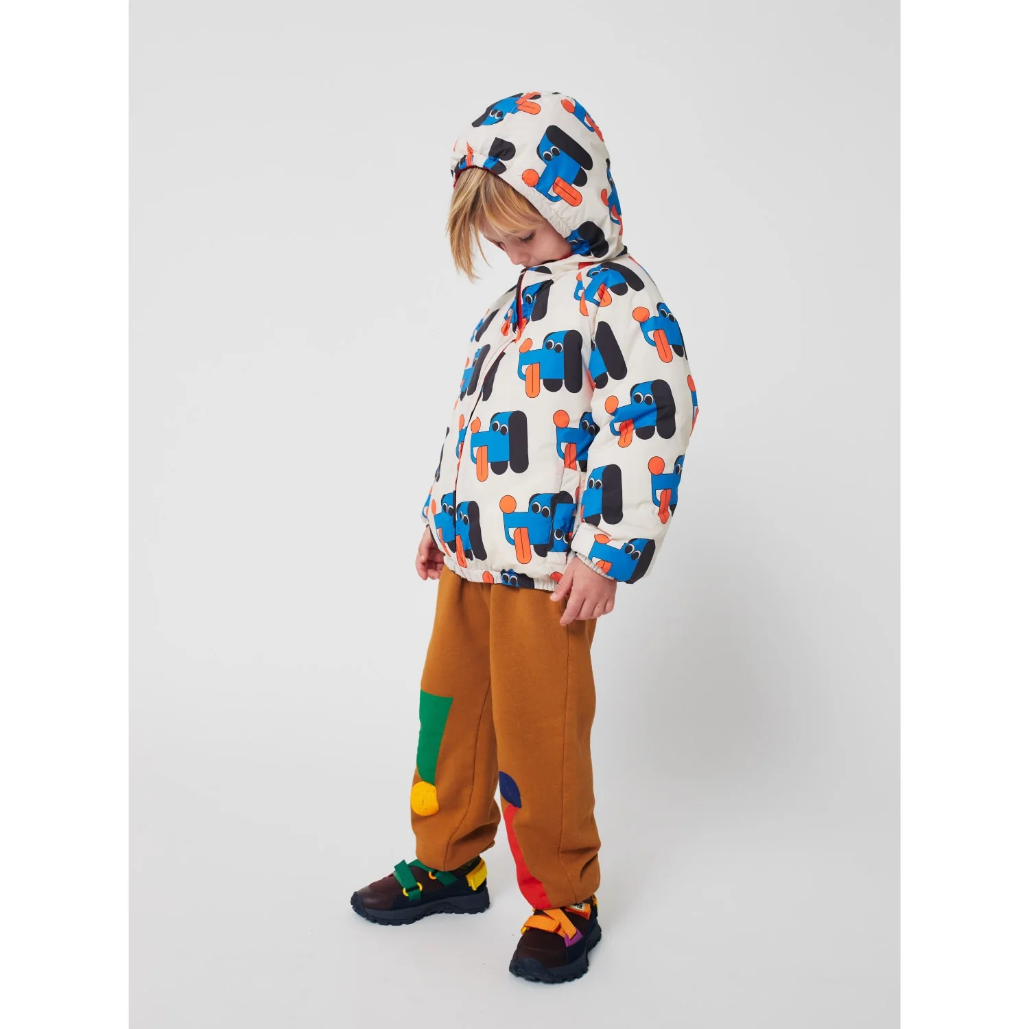 Bobo Choses Offwhite Doggy Mate All Over Reversible Anorak - Image 4