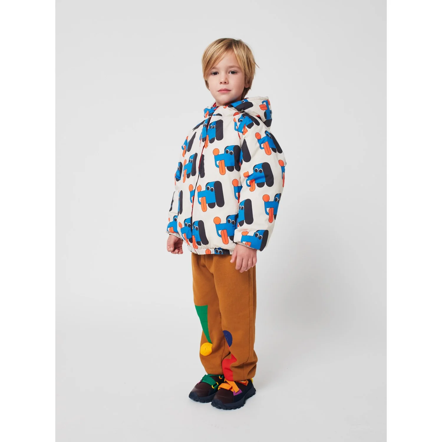Bobo Choses Offwhite Doggy Mate All Over Reversible Anorak - Image 7
