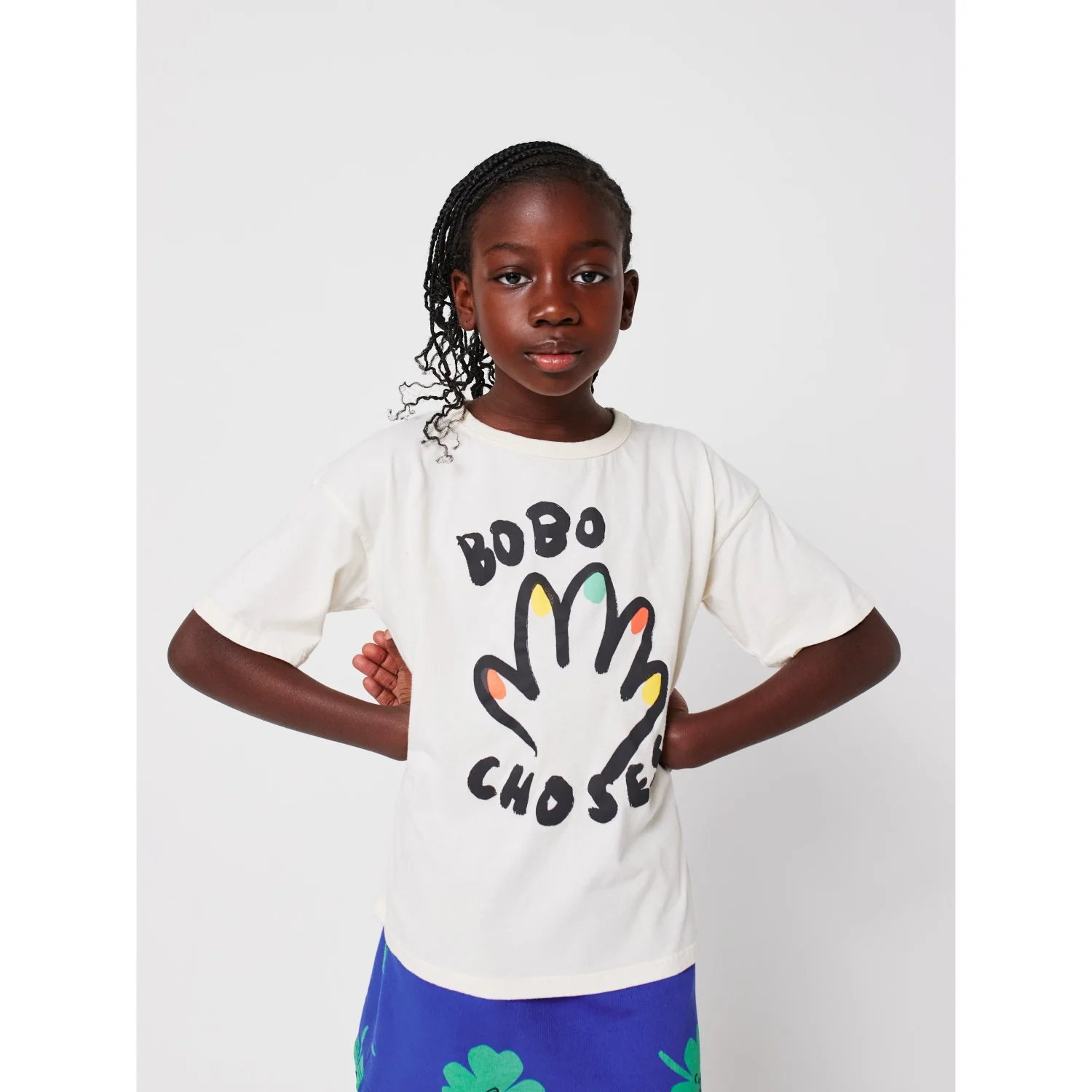 Bobo Choses Offwhite High Five T-Shirt - Image 7