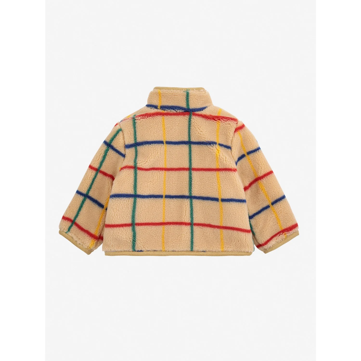 Bobo Choses Offwhite Stripe Color Sheepskin Jacket - Image 5