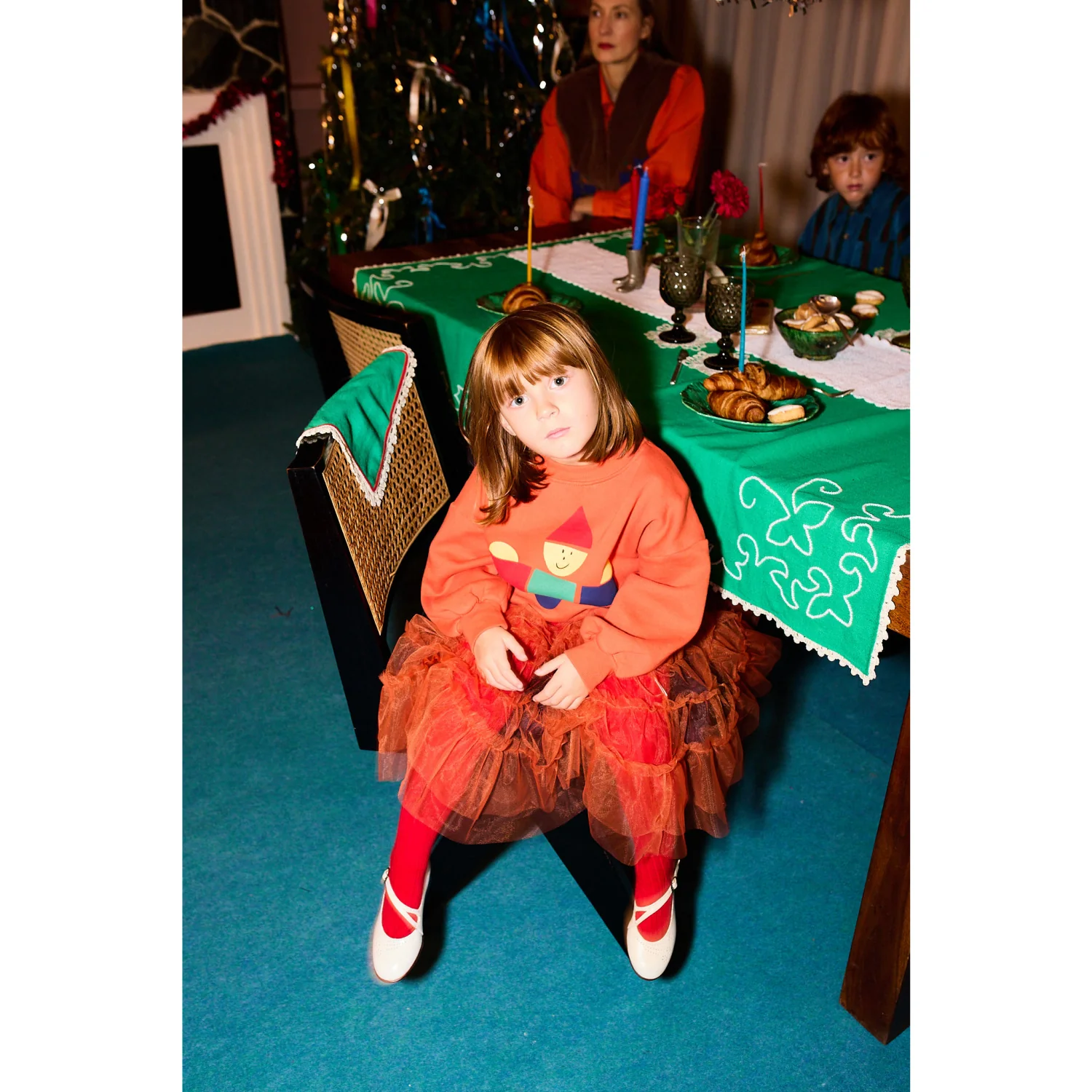 Bobo Choses Orange Wooden Toy Sweatshirt - Image 3