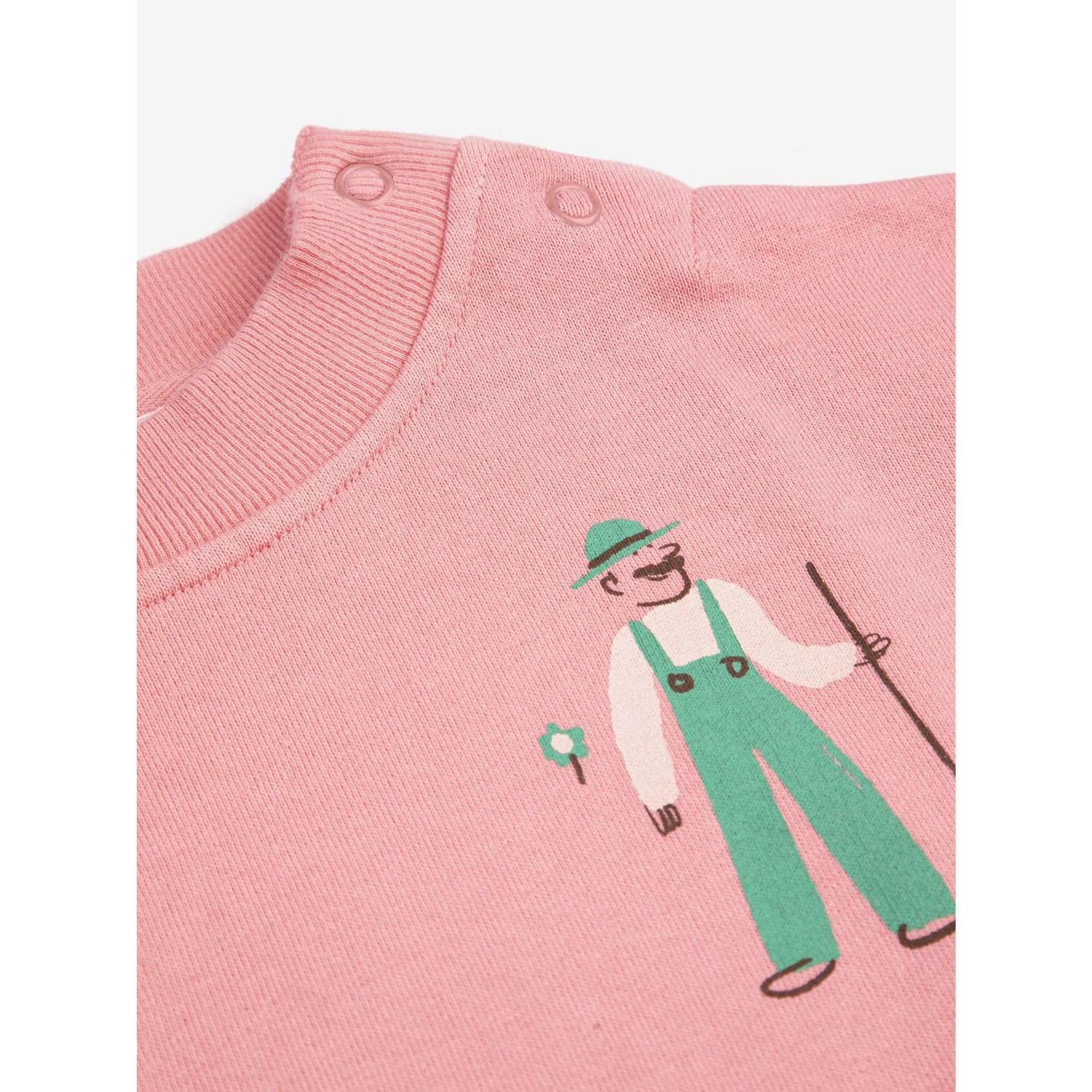Bobo Choses Pink Farm Adventure Sweatshirt - Image 3