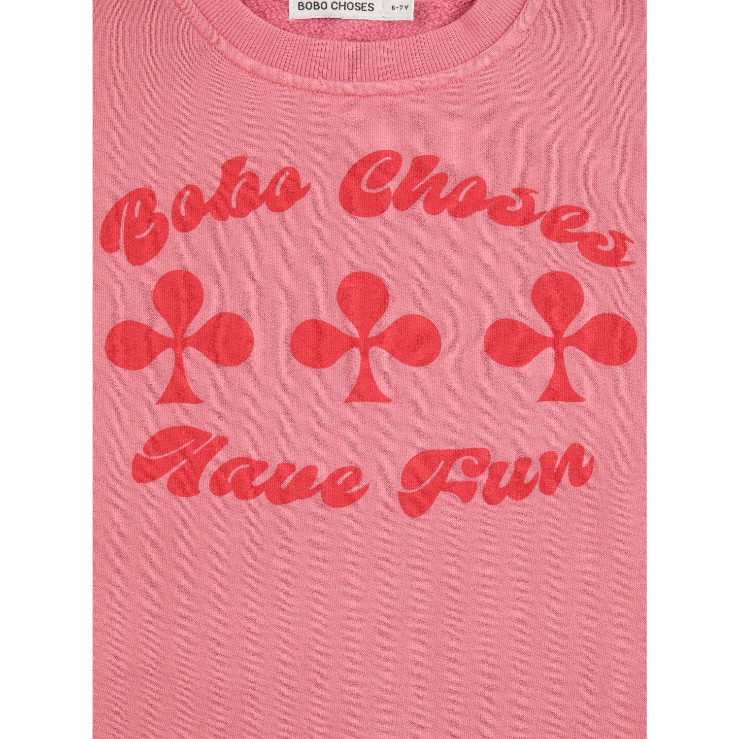 Bobo Choses Pink Have Fun Sweatshirt Dress - Image 5