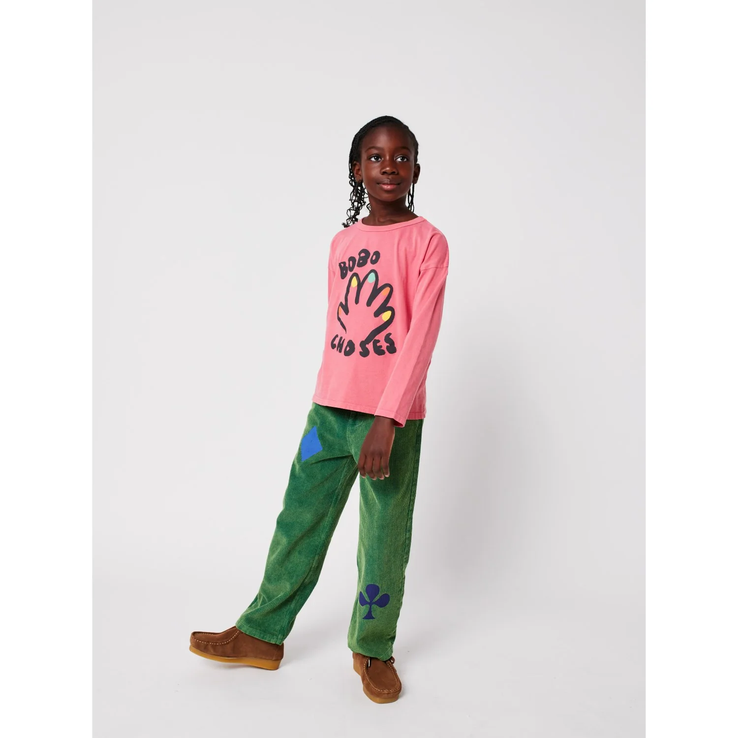 Bobo Choses Pink High Five T-Shirt - Image 3