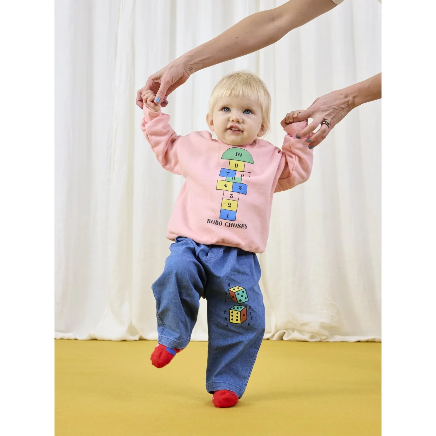 Bobo Choses Pink Hopscotch Sweatshirt - Image 2