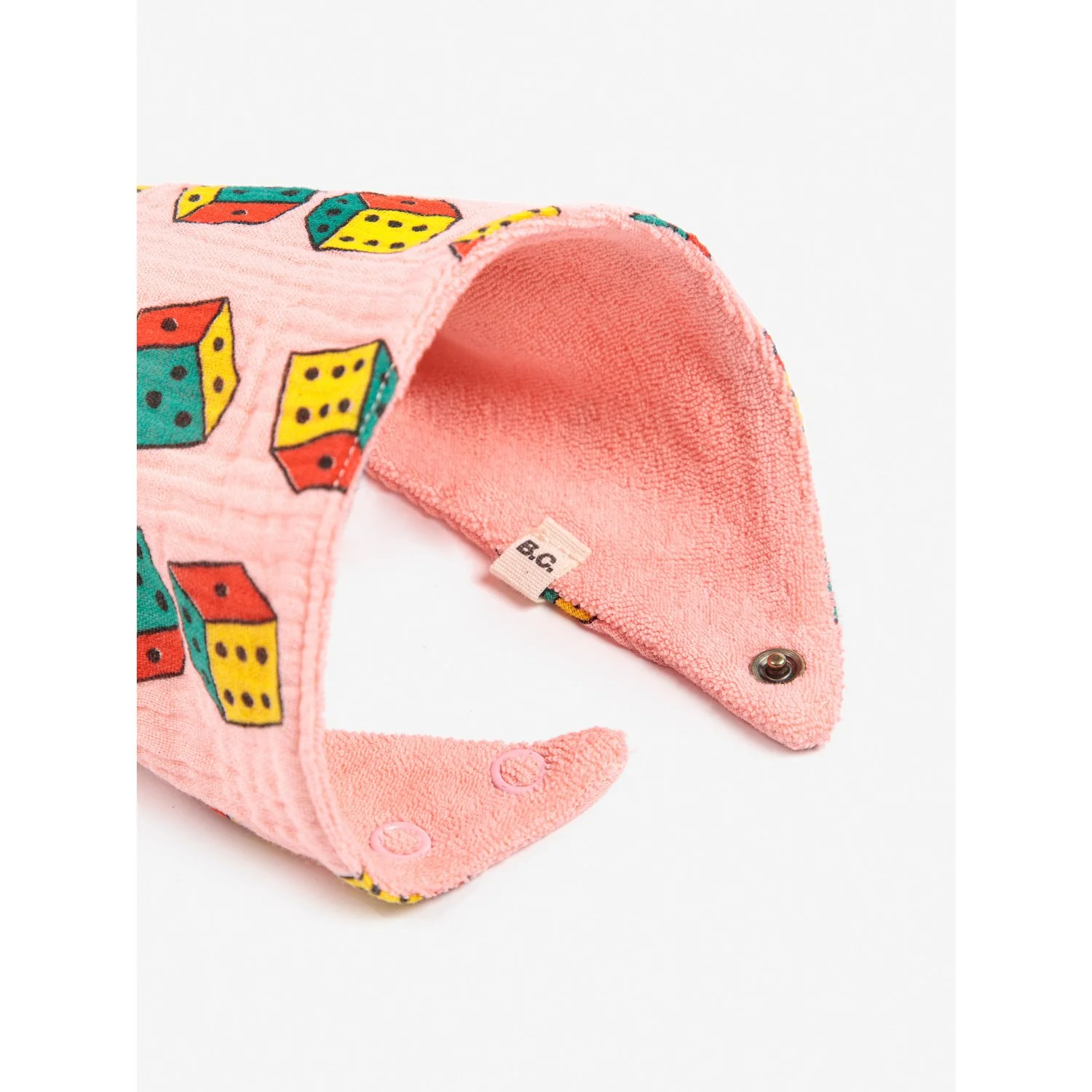 Bobo Choses Pink Roll The Dice Bib Set - Image 4