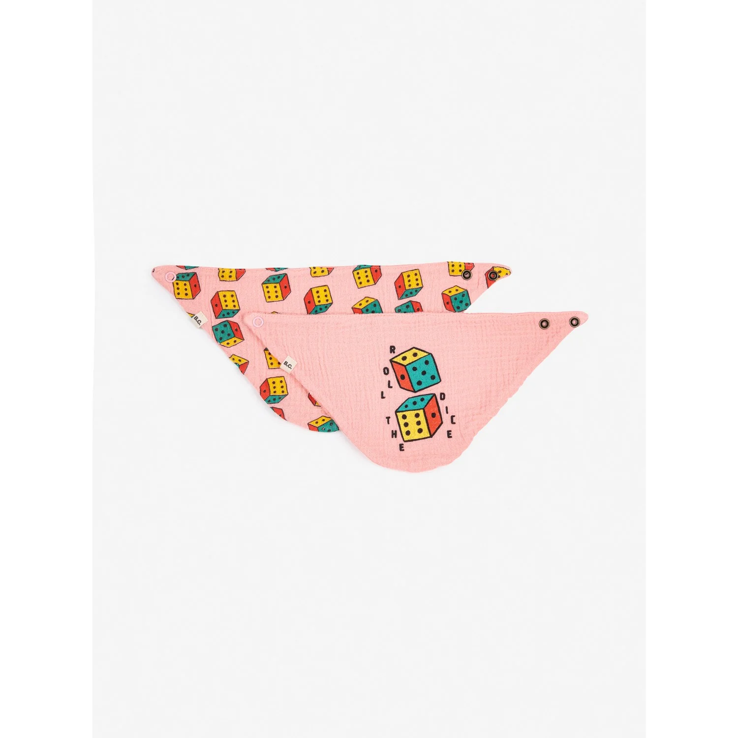 Bobo Choses Pink Roll The Dice Bib Set - Image 6