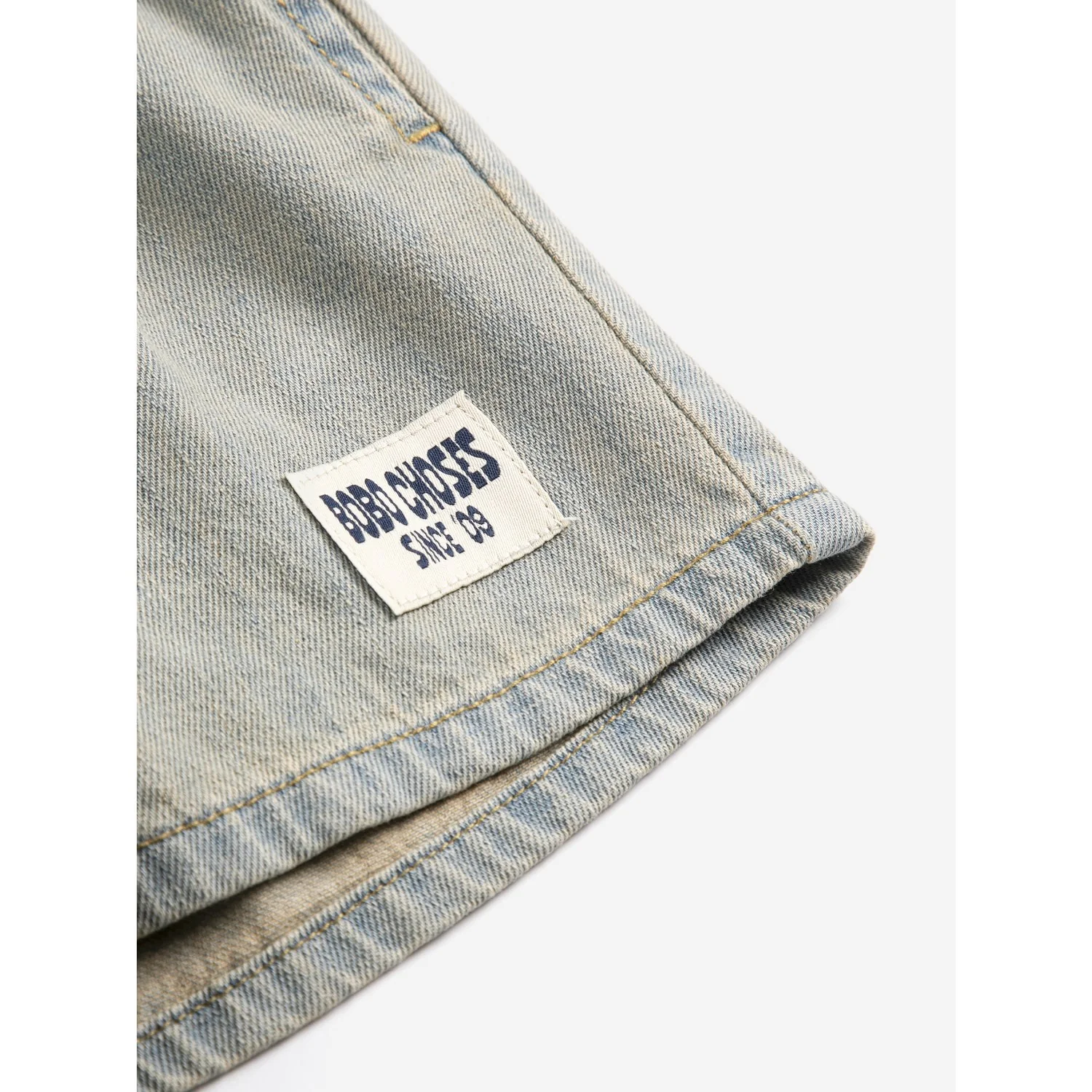 Bobo Choses Prussian Blue Bobo Choses Since 09 Denim Bermuda Shorts - Image 4